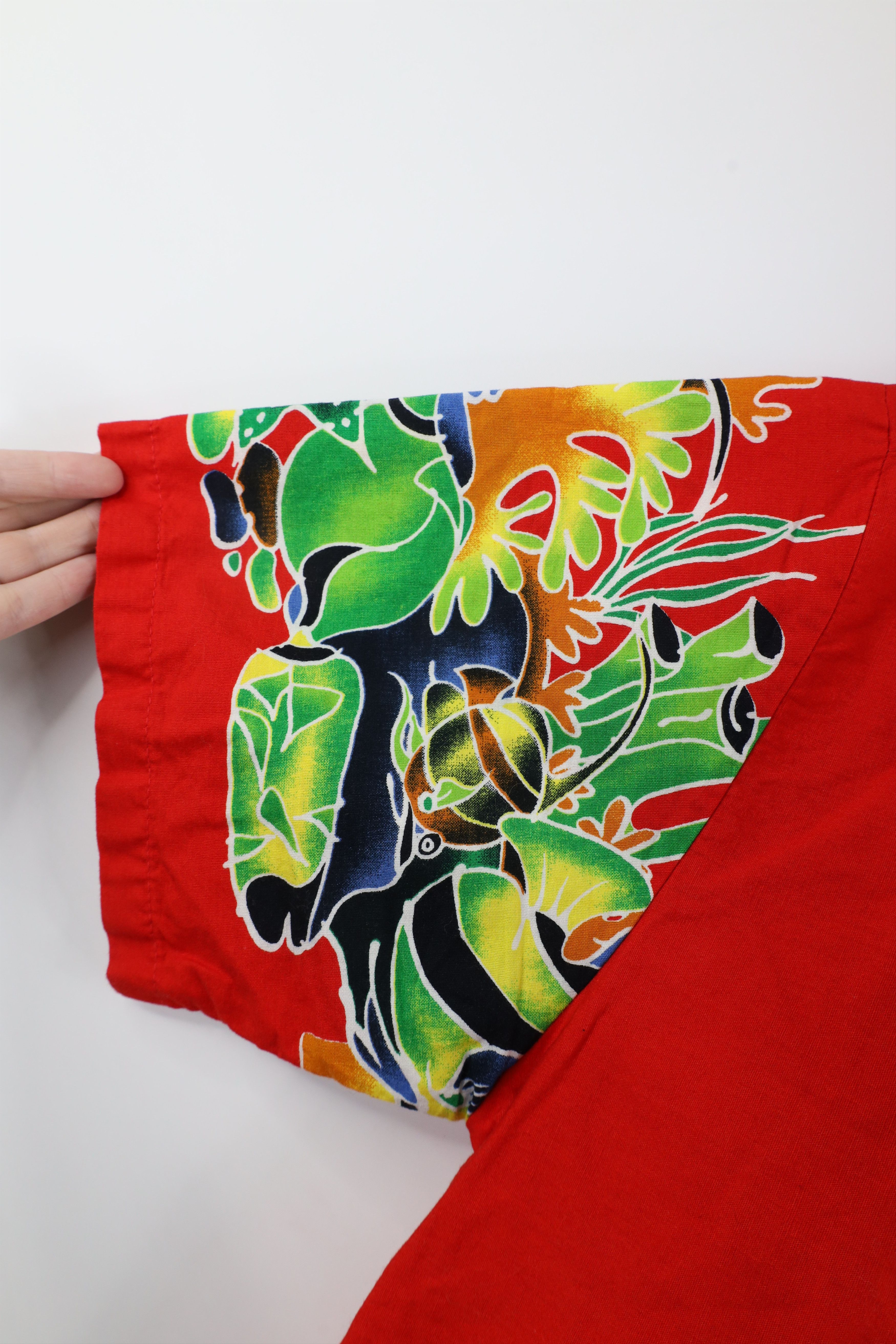 Vintage Vintage 90s Streetwear Hawaiian Short Sleeve Button Shirt Size US L / EU 52-54 / 3 - 4 Thumbnail