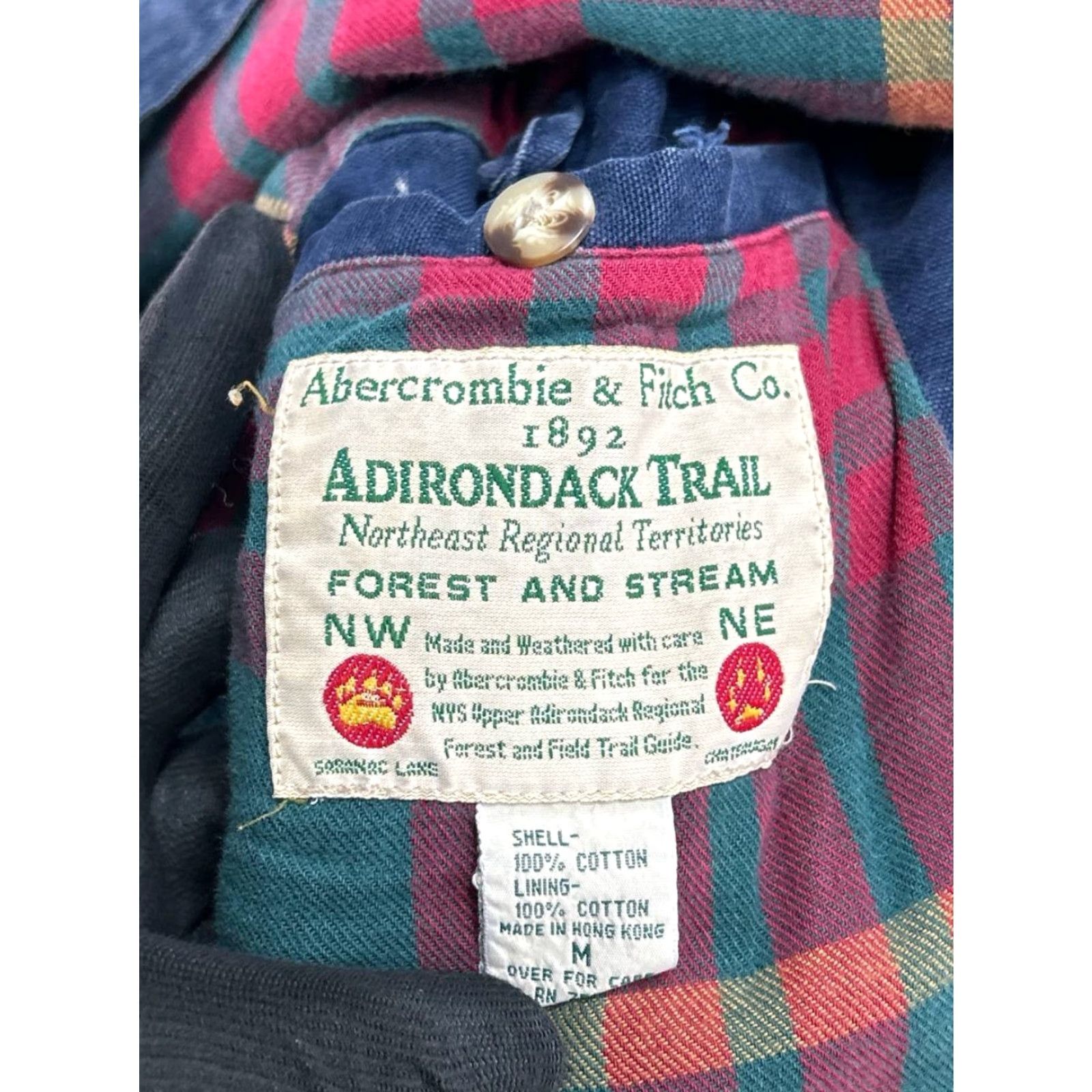 Abercrombie & Fitch VINTAGE Abercrombie & Fitch Chore Coat Mens M Blue Cotton Canvas Jacket Size US M / EU 48-50 / 2 - 4 Thumbnail