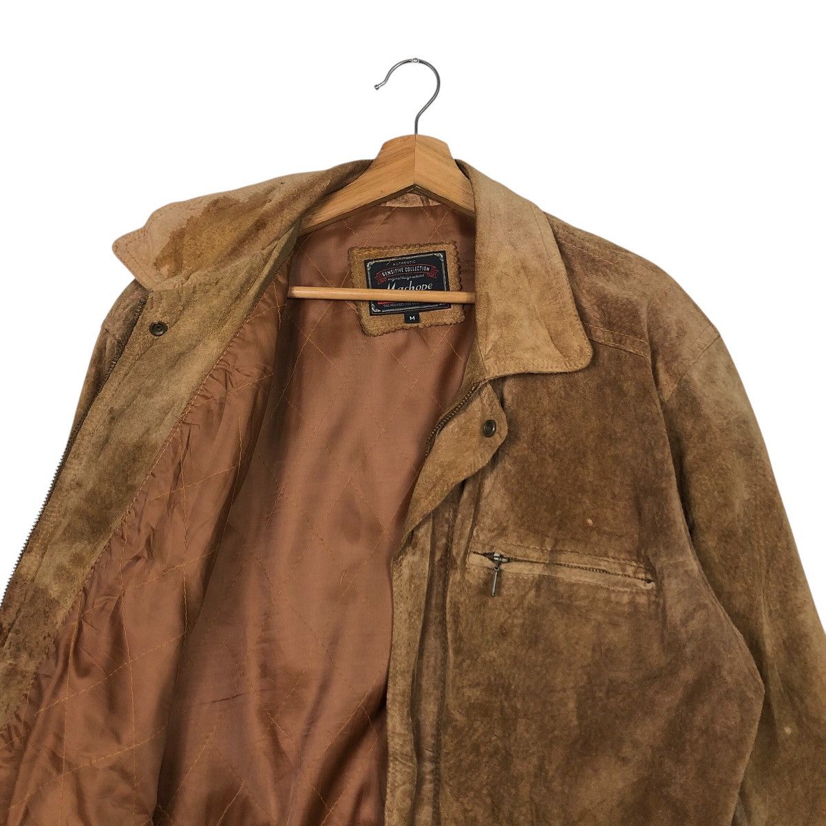 Japanese Brand 📌Vintage Chore Worker Leather Jacket Machope Issey Miyake Size US M / EU 48-50 / 2 - 13 Thumbnail