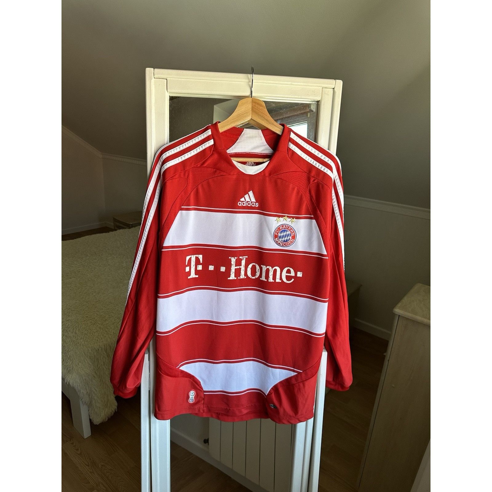 Nike Buyern Munich 2007/08 Home Long Sleeve Football Jersey Socce Size US M / EU 48-50 / 2 - 1 Thumbnail