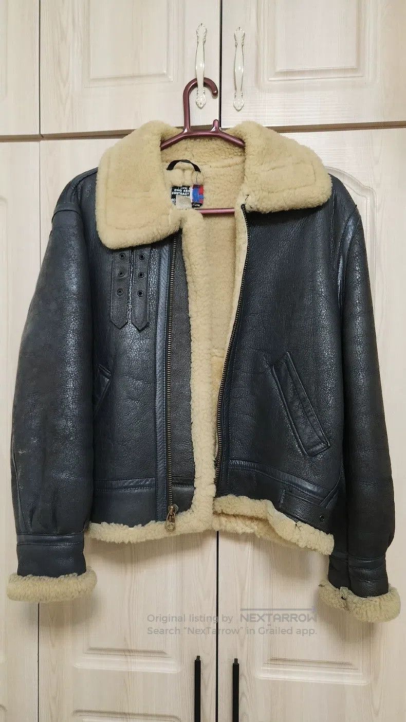 Schott Schott Fur is integrated into the leather coat Size US XXL / EU 58 / 5 - 1 Thumbnail