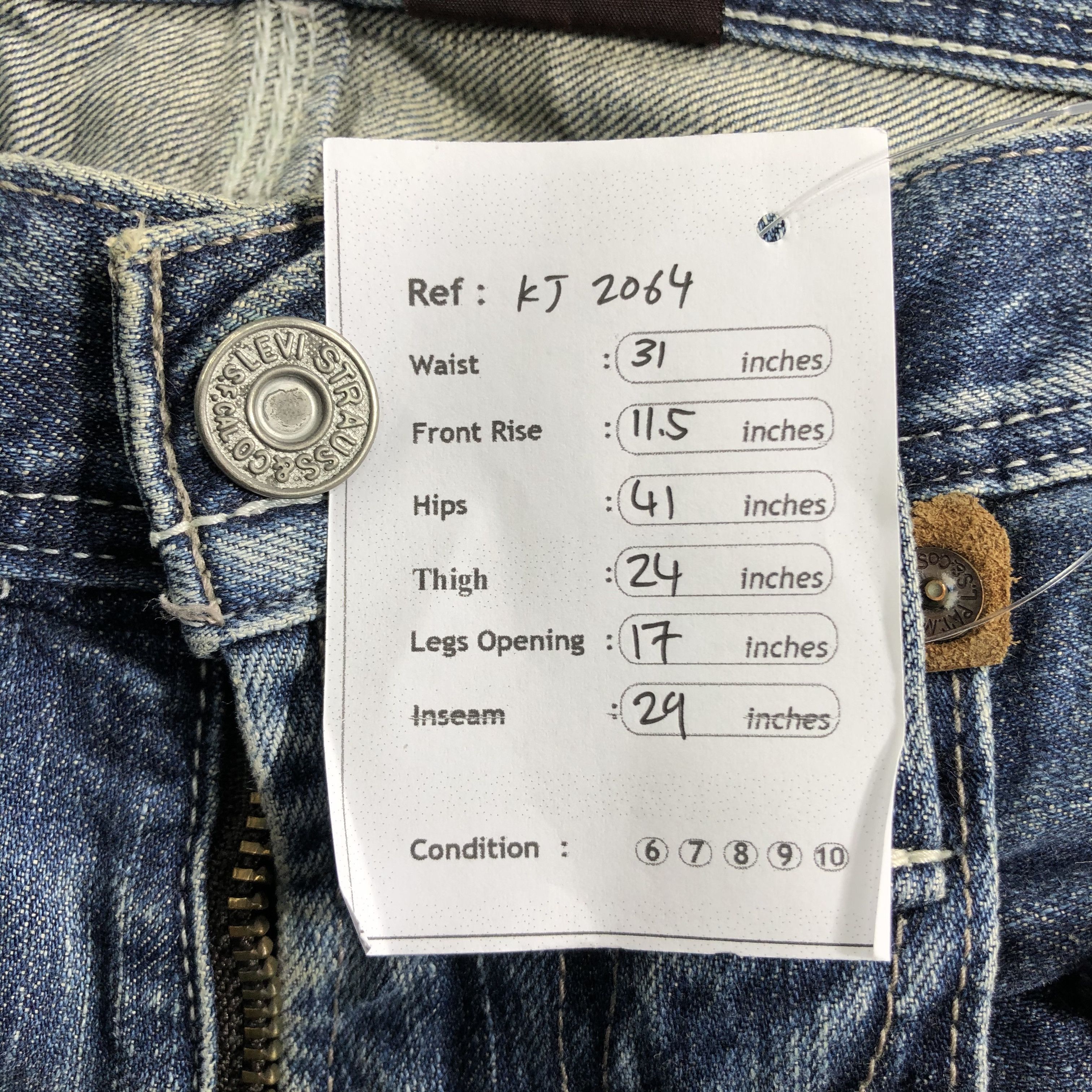 Levi's Vintage Levis 503 Jeans Faded Blue Denim KJ2064 Size US 29 - 12 Thumbnail