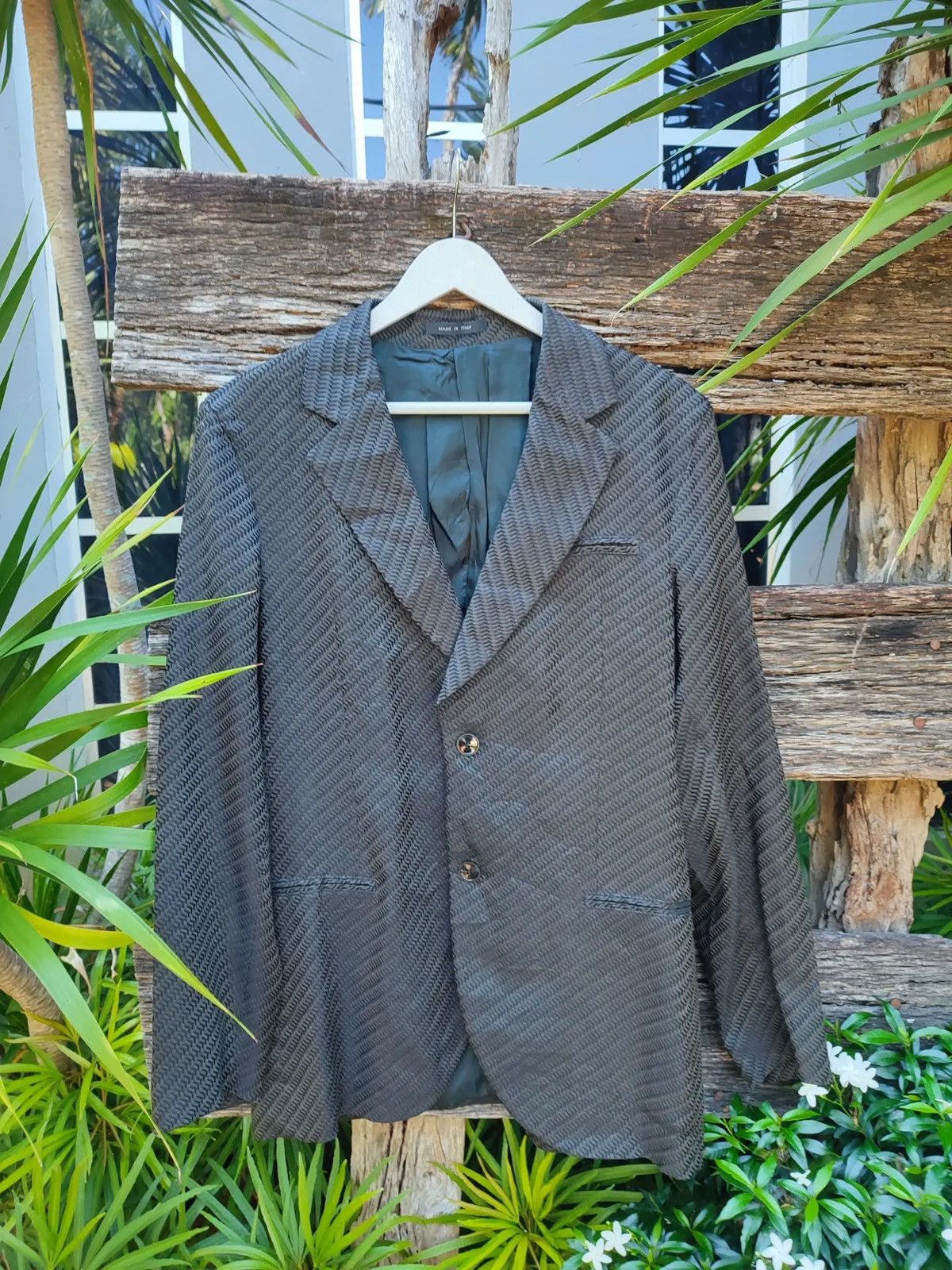 Emporio Armani Vintage Emporio Armani Made in Italy Blazer Jacket Size 38R - 1 Thumbnail