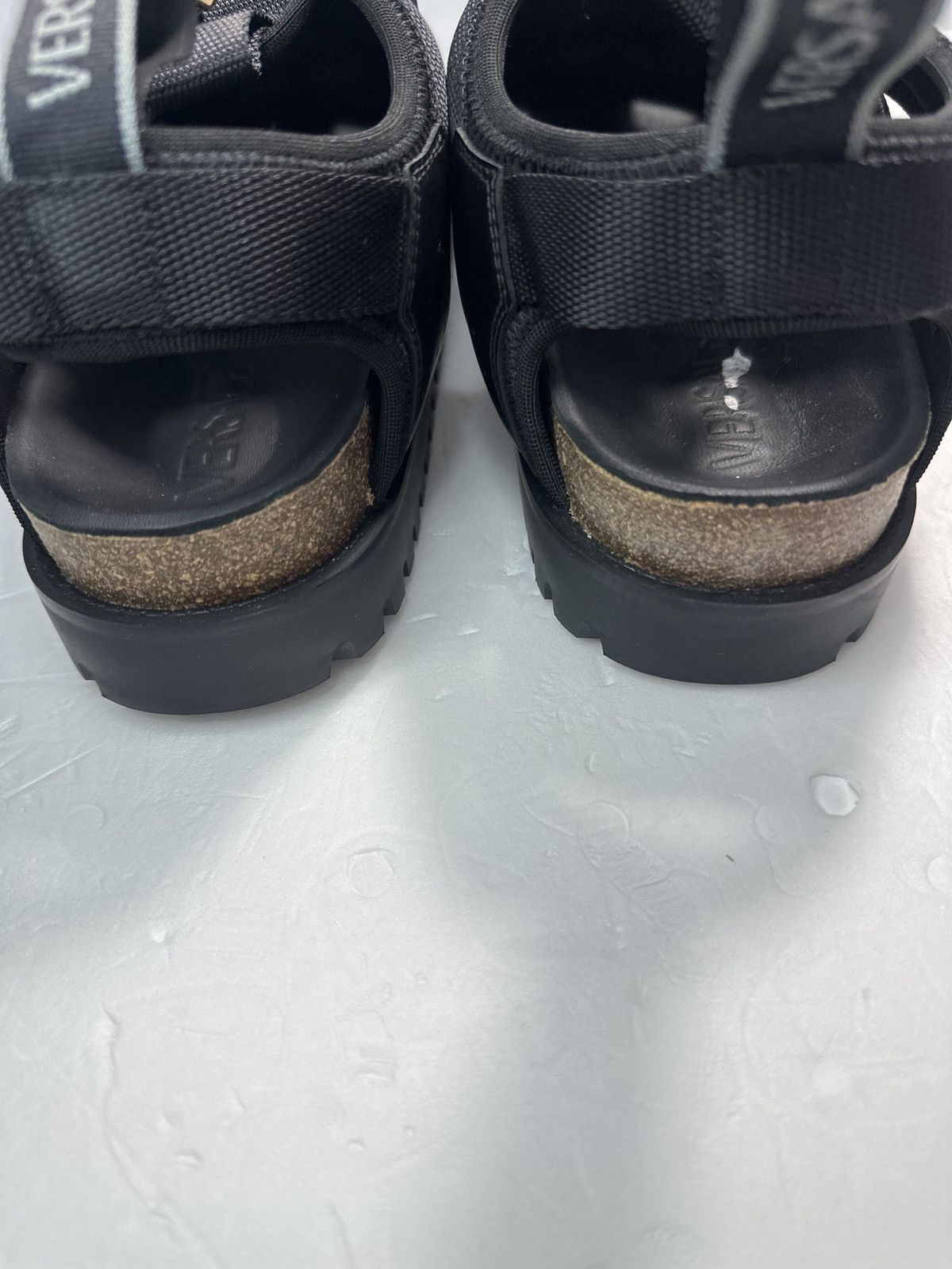 Versace New Authentic Versace logo-debossed caged sandals Size US 8.5 / EU 41-42 - 14 Thumbnail