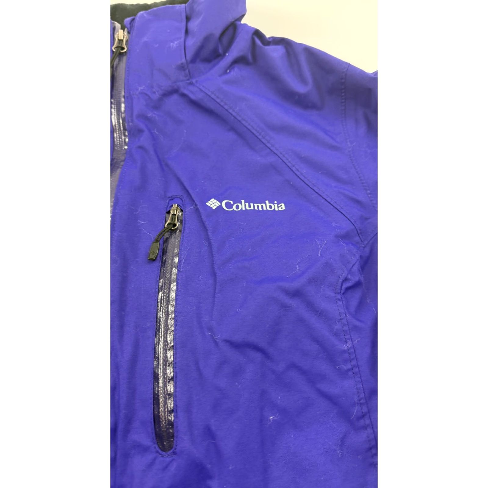 Vintage Columbia Jacket XL Purple Omni-Tech Interchange Waterproof Breathable Ski Womens Size XL / US 12-14 / IT 48-50 - 5 Thumbnail