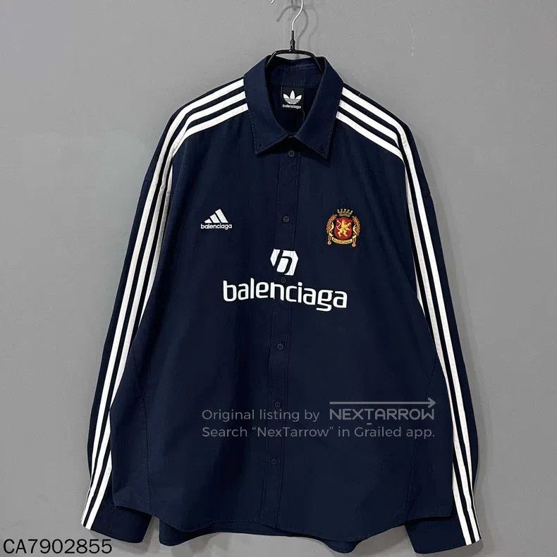 Balenciaga Balenciaga Dark Blue Jacket Size US S / EU 44-46 / 1 - 1 Thumbnail