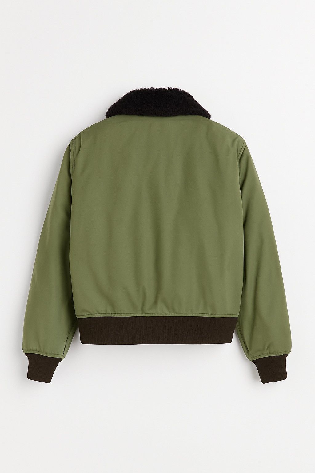 Vintage Colin Harvey Olive Green Bomber Jacket Faux Fur Collar Size US L / EU 52-54 / 3 - 2 Thumbnail