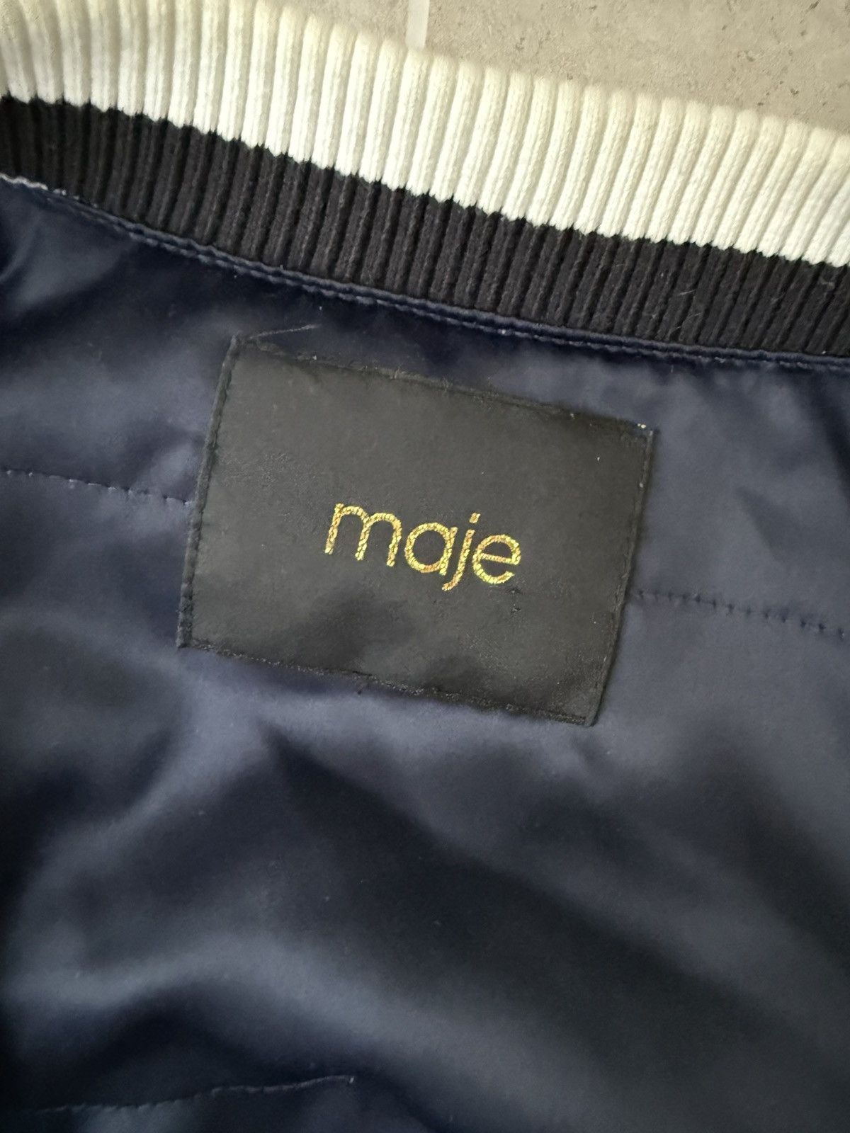 Maje Maje Embroidered bomber jacket Size S / US 4 / IT 40 - 5 Thumbnail