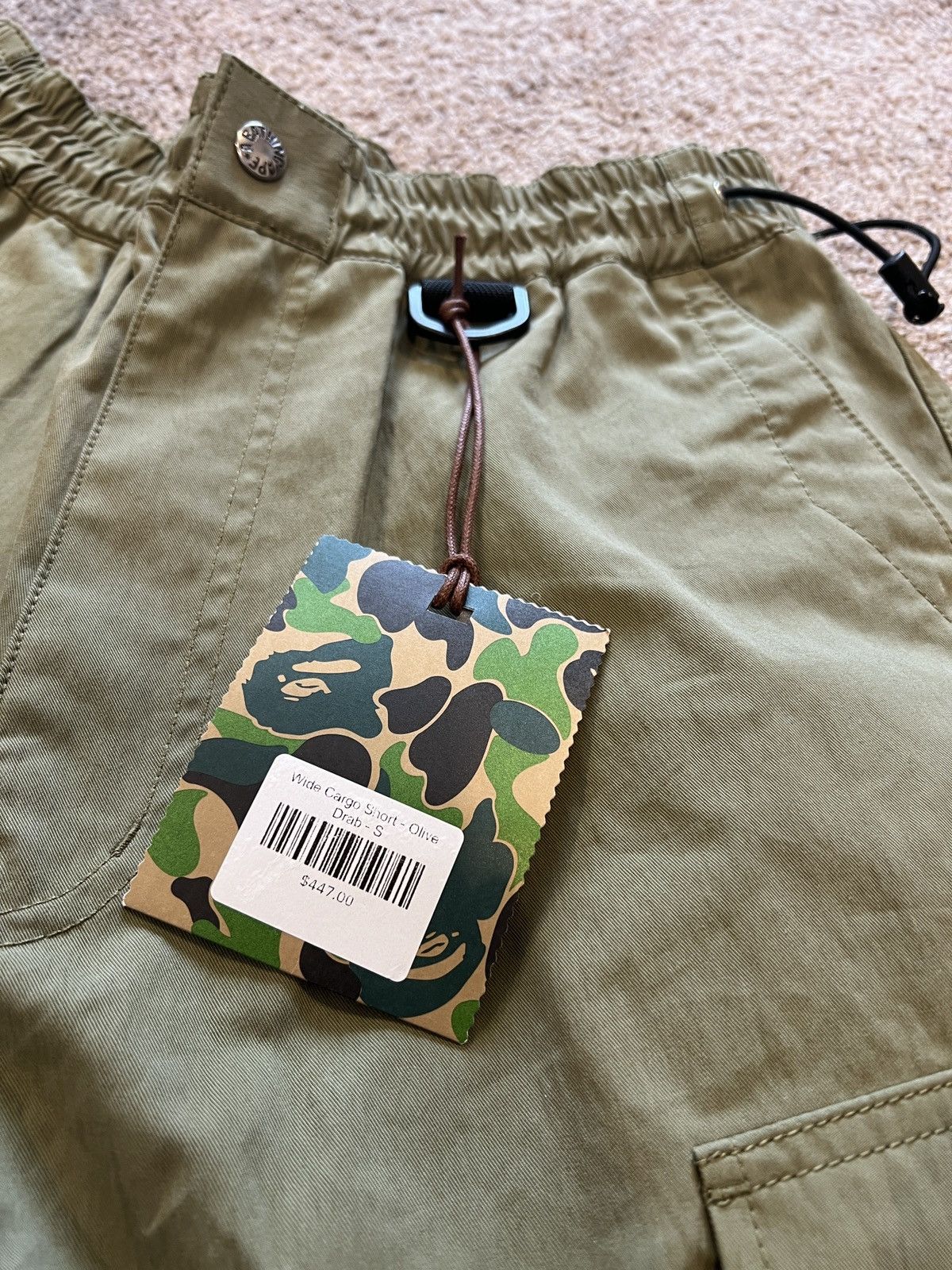 Bape Wide Cargo Shorts Size US 30 / EU 46 - 6 Thumbnail