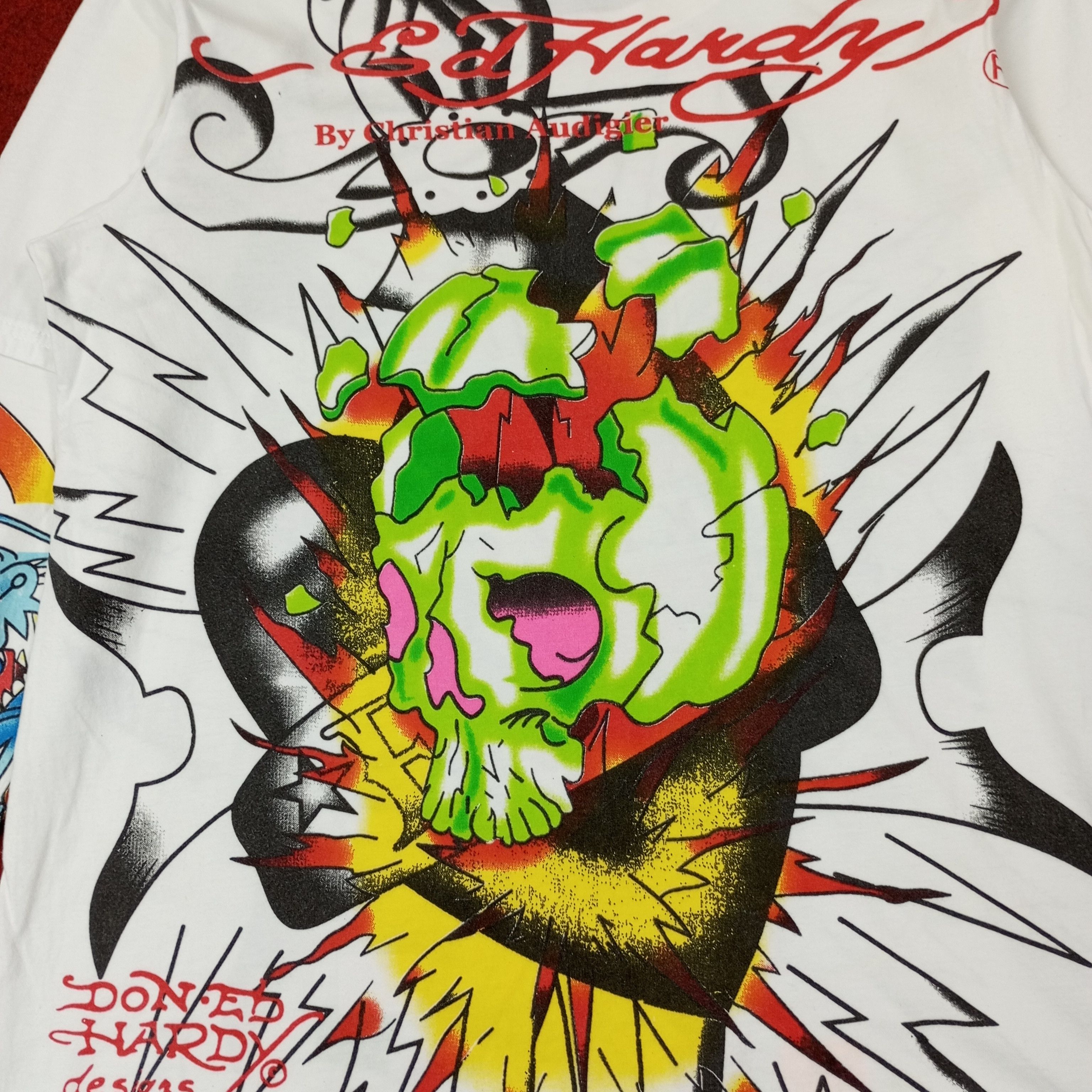 Ed Hardy Ed Hardy by Christian Audigier Fashion Style Tshirt c249n23 Size US L / EU 52-54 / 3 - 4 Thumbnail