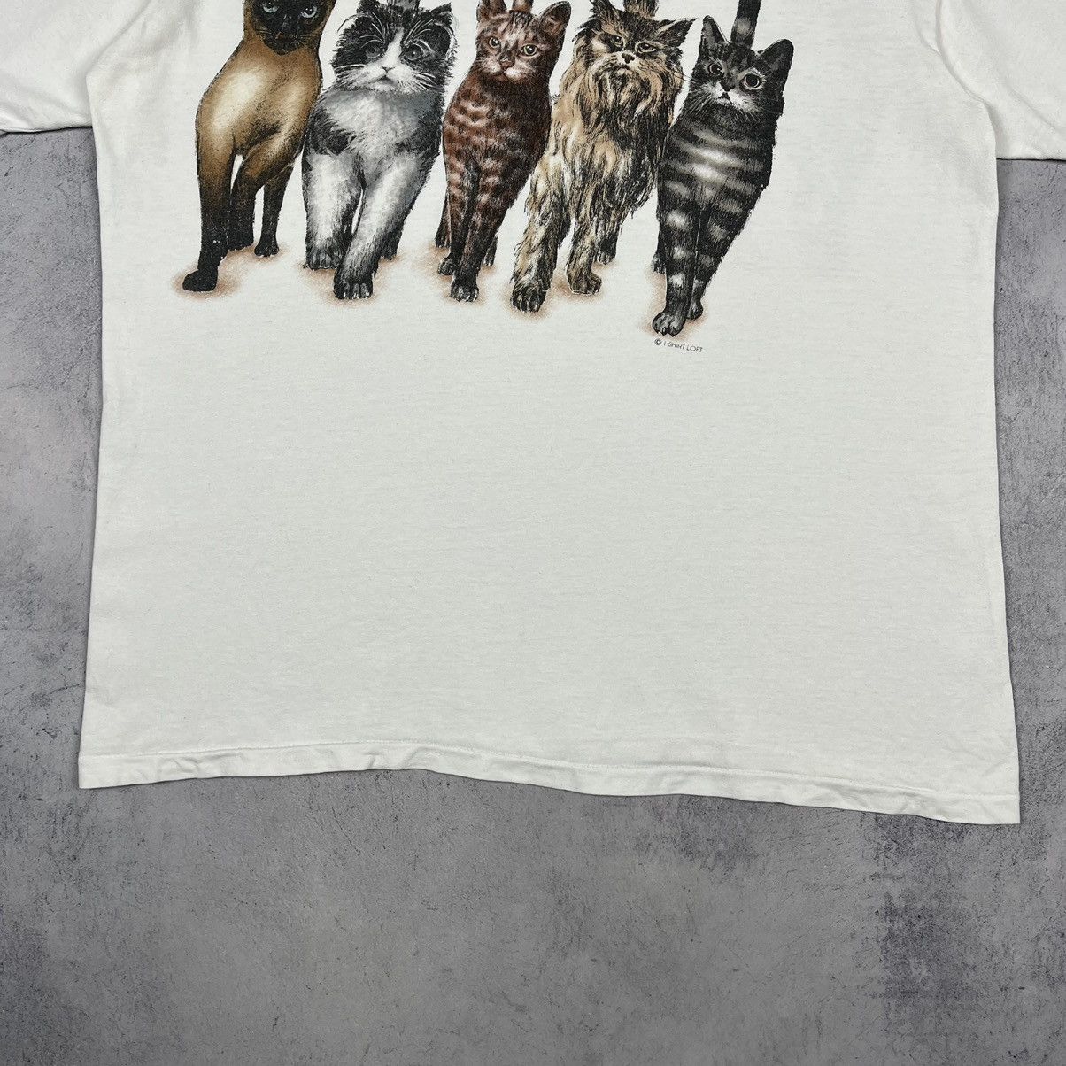 Vintage Vintage Cat’s humor cute graphic tee 90’s Size US L / EU 52-54 / 3 - 9 Thumbnail