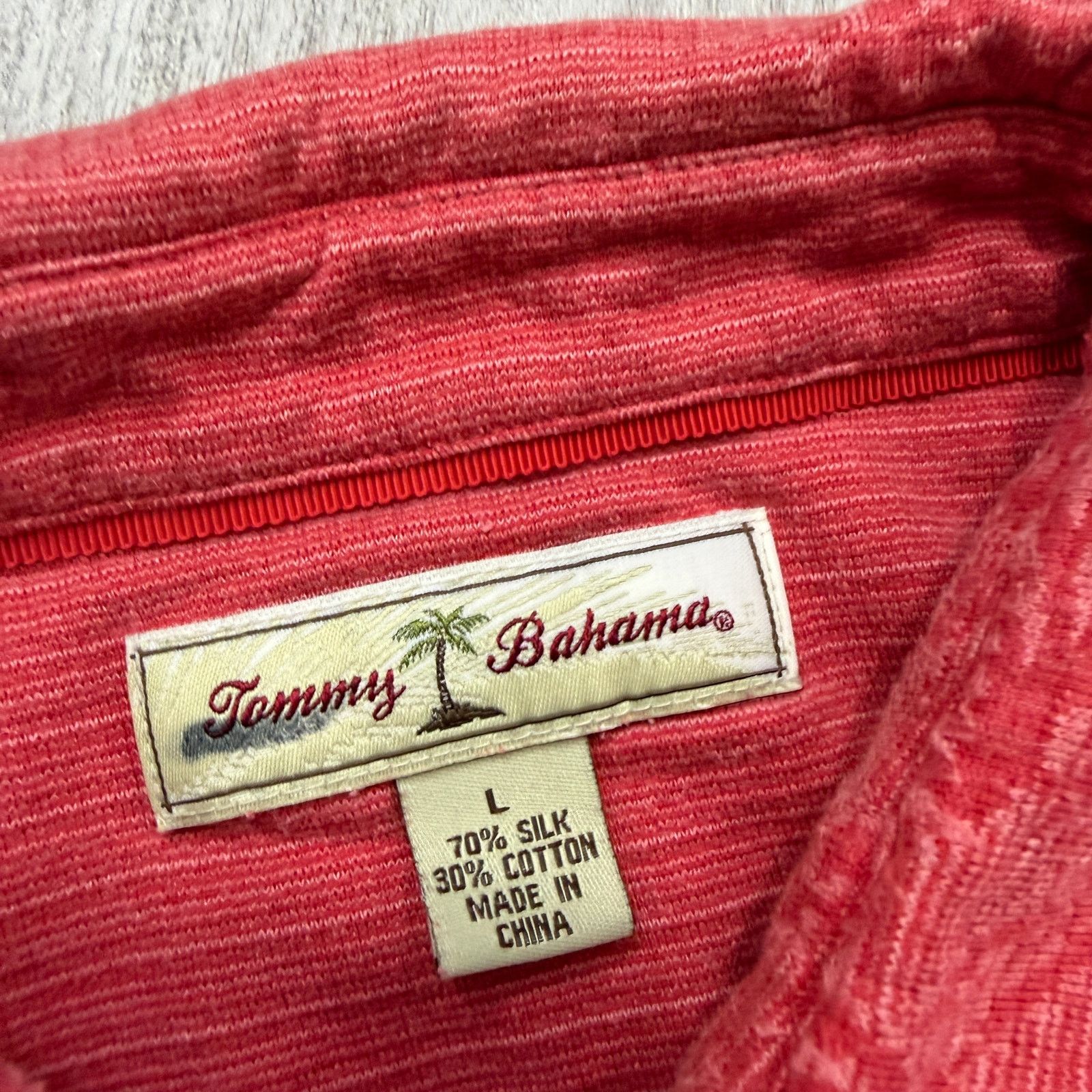 Tommy Bahama Vintage Tommy Bahama Polo Shirt Men's Large Red Hawaiian Size US L / EU 52-54 / 3 - 4 Thumbnail