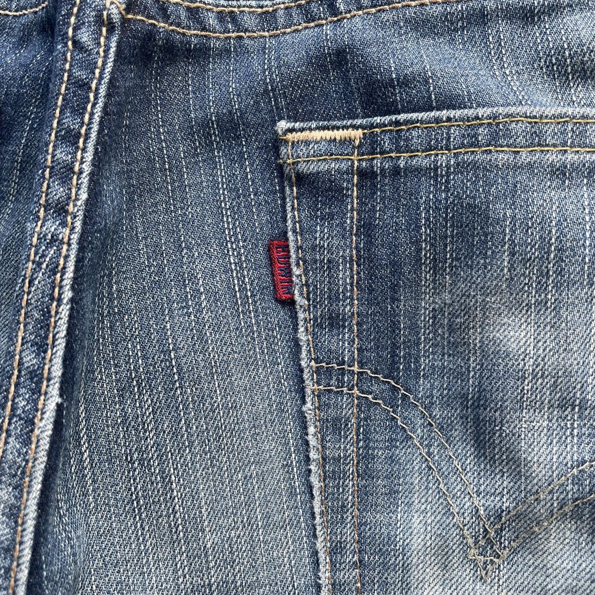 Edwin × Jean × Vintage Vintage Edwin 503 Faded Ripped Denim Jeans Pants Distressed Size US 34 / EU 50 - 10 Thumbnail