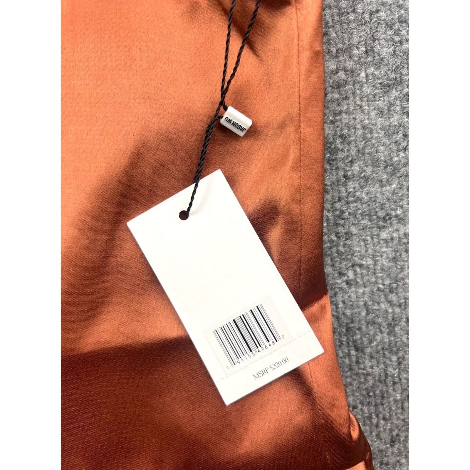 Jason Wu Jason Wu Vest Women's L Bronze Copper Sleeveless Satin Button NWT Blazer Tunic Satin Button NWT Size L / US 10 / IT 46 - 3 Thumbnail
