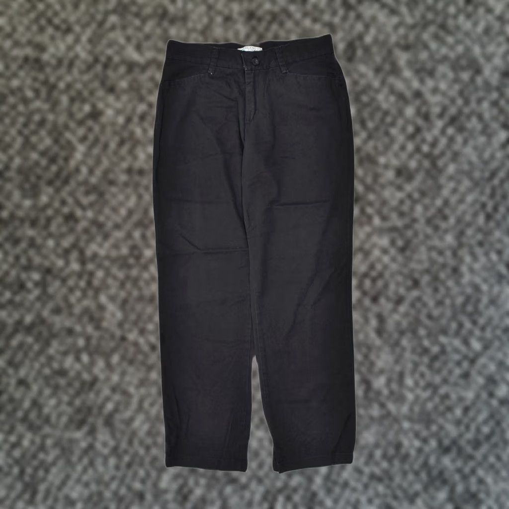 Lee LEE Trousers Womens Relaxed Fit Casual W32 L30 Black Cotton Q308 Size 24" / US 00 / IT 34 - 1 Thumbnail
