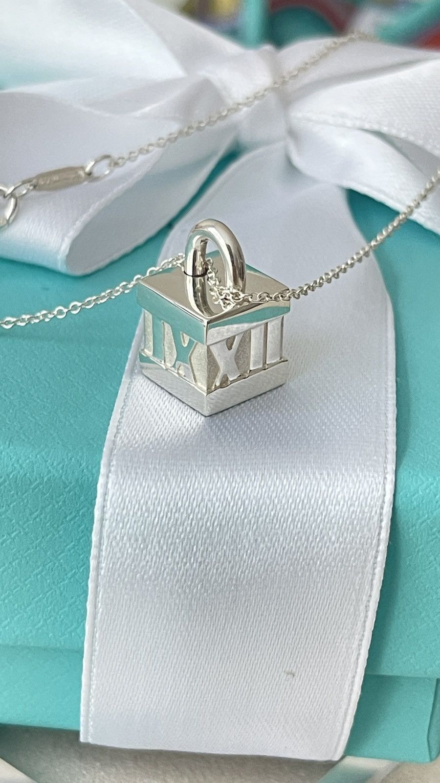 Tiffany & Co. Tiffany & Co. Atlas Cube Pendant Silver 16” $400 NEW Size ONE SIZE - 15 Thumbnail