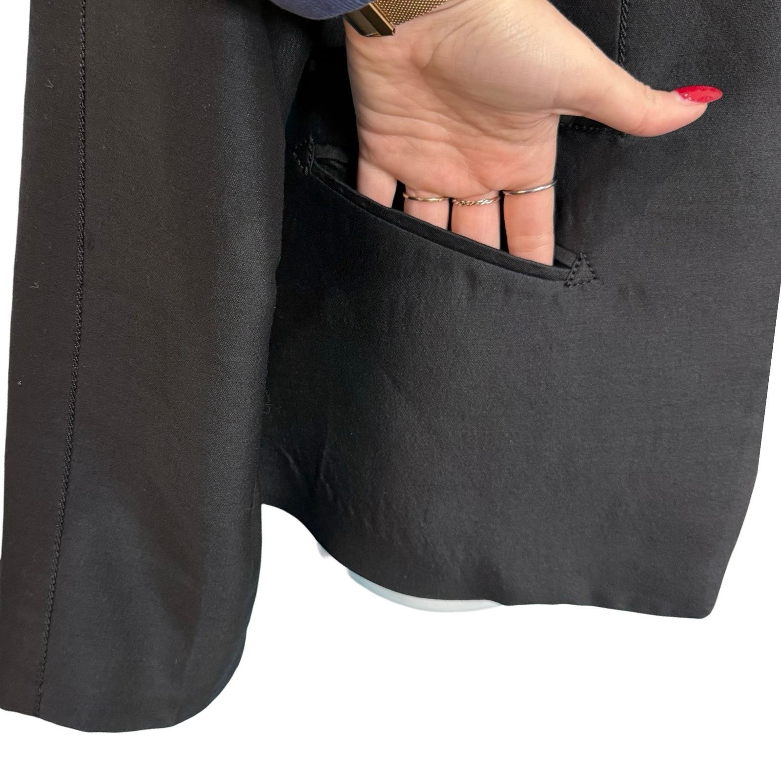 Other Leon Max Limited Edition Black Hook Eye Blazer Size M Lined Size M / US 6-8 / IT 42-44 - 9 Thumbnail
