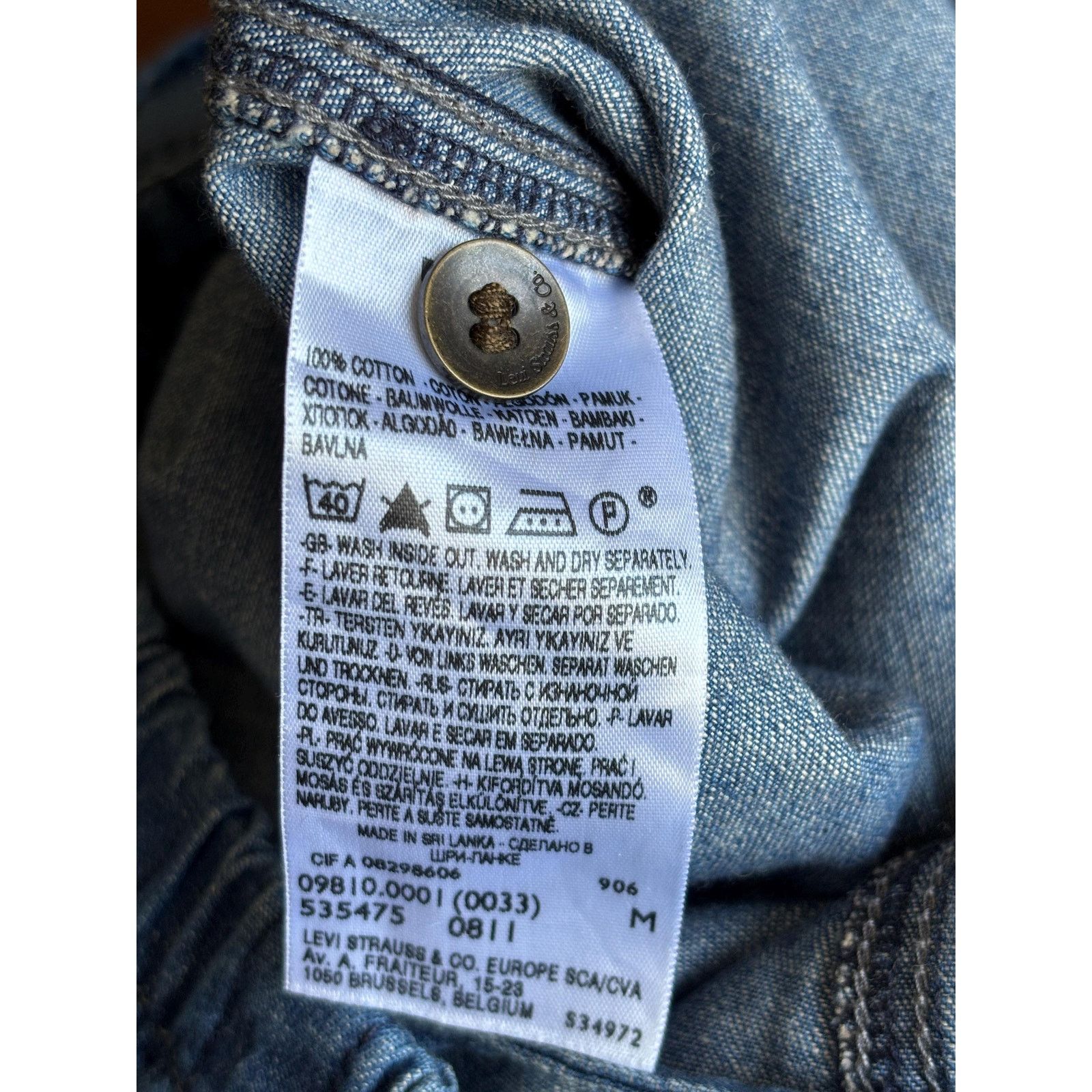 Japanese Brand × Levi's × Levi's Vintage Clothing Levi’s Denim Jumpsuit M 100% Cotton Anchor Patch Vintage Size 27" / US 4 / IT 40 - 10 Thumbnail