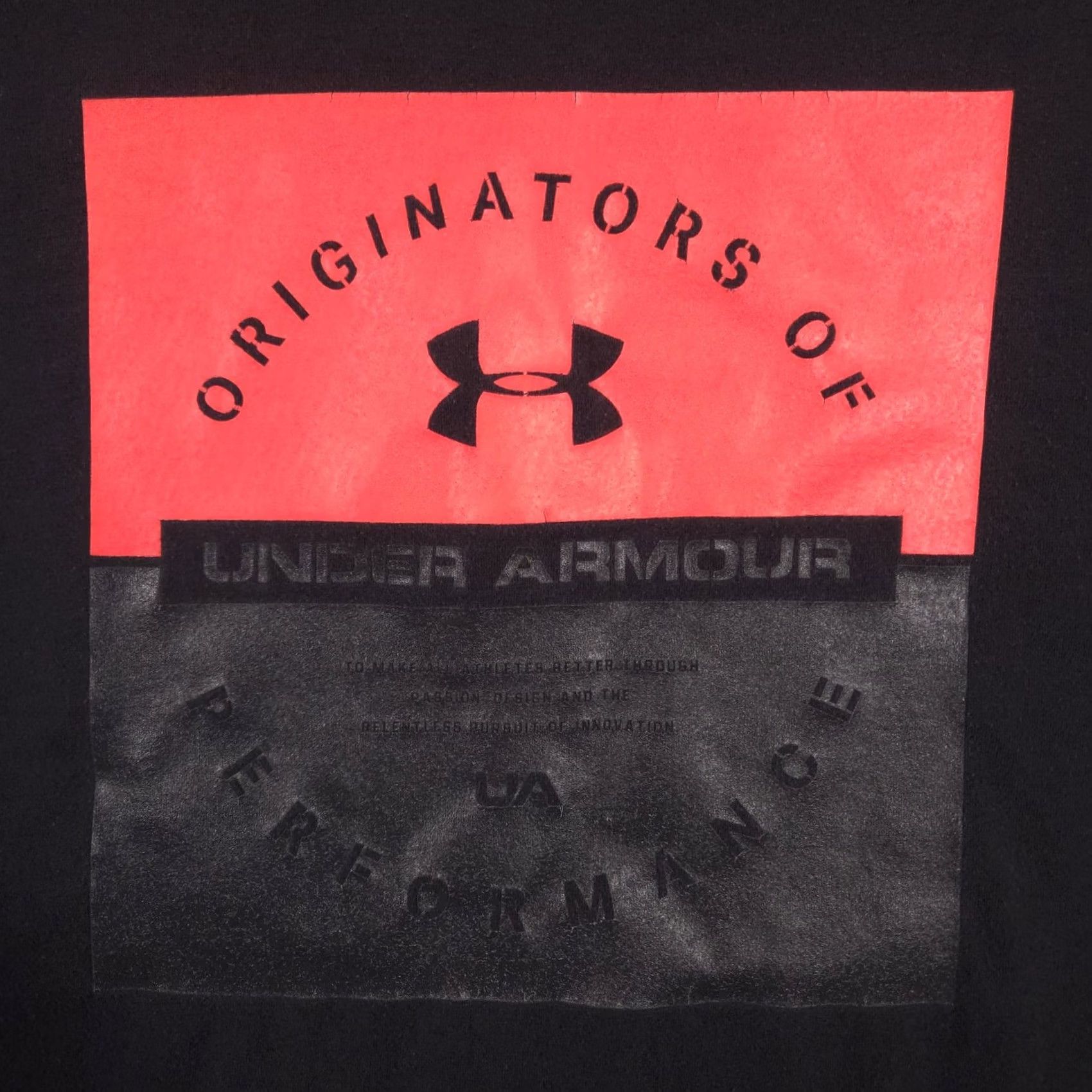 Under Armour Under Armour Shirt Mens Large Black Originators Of Performance Graphic Tee Loose Size US L / EU 52-54 / 3 - 4 Thumbnail