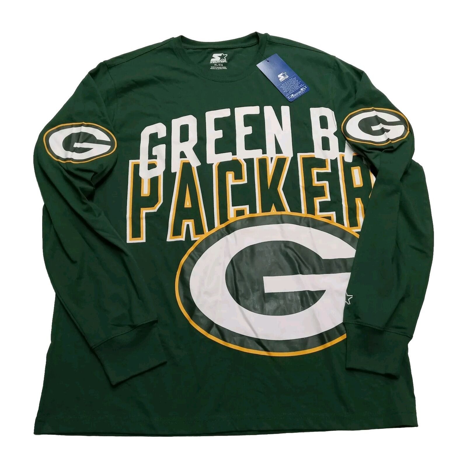 Starter STARTER Green Bay Packers Graphic T-Shirt Men's XL Green Tee Size US XL / EU 56 / 4 - 1 Thumbnail