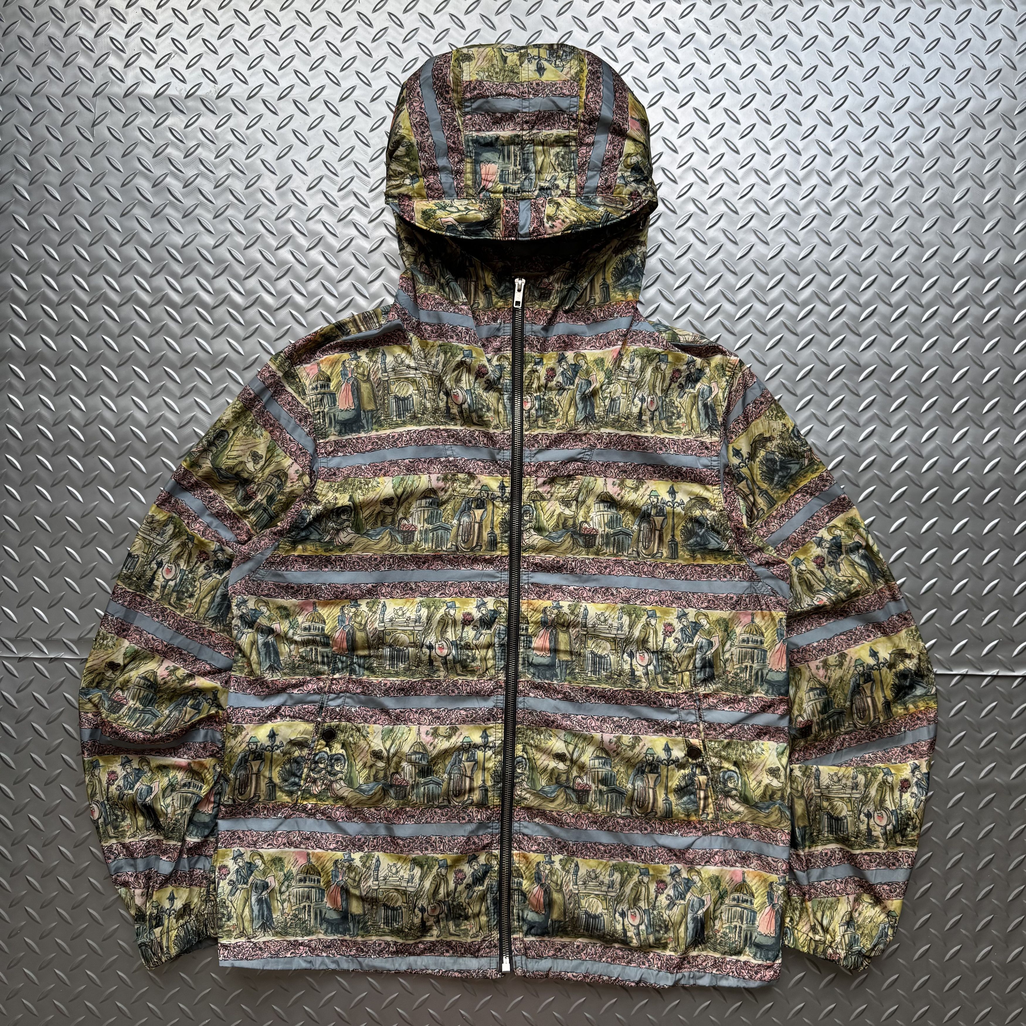 Burberry Burberry Illustrated Scene Print Nylon Jacket Size US L / EU 52-54 / 3 - 1 Thumbnail
