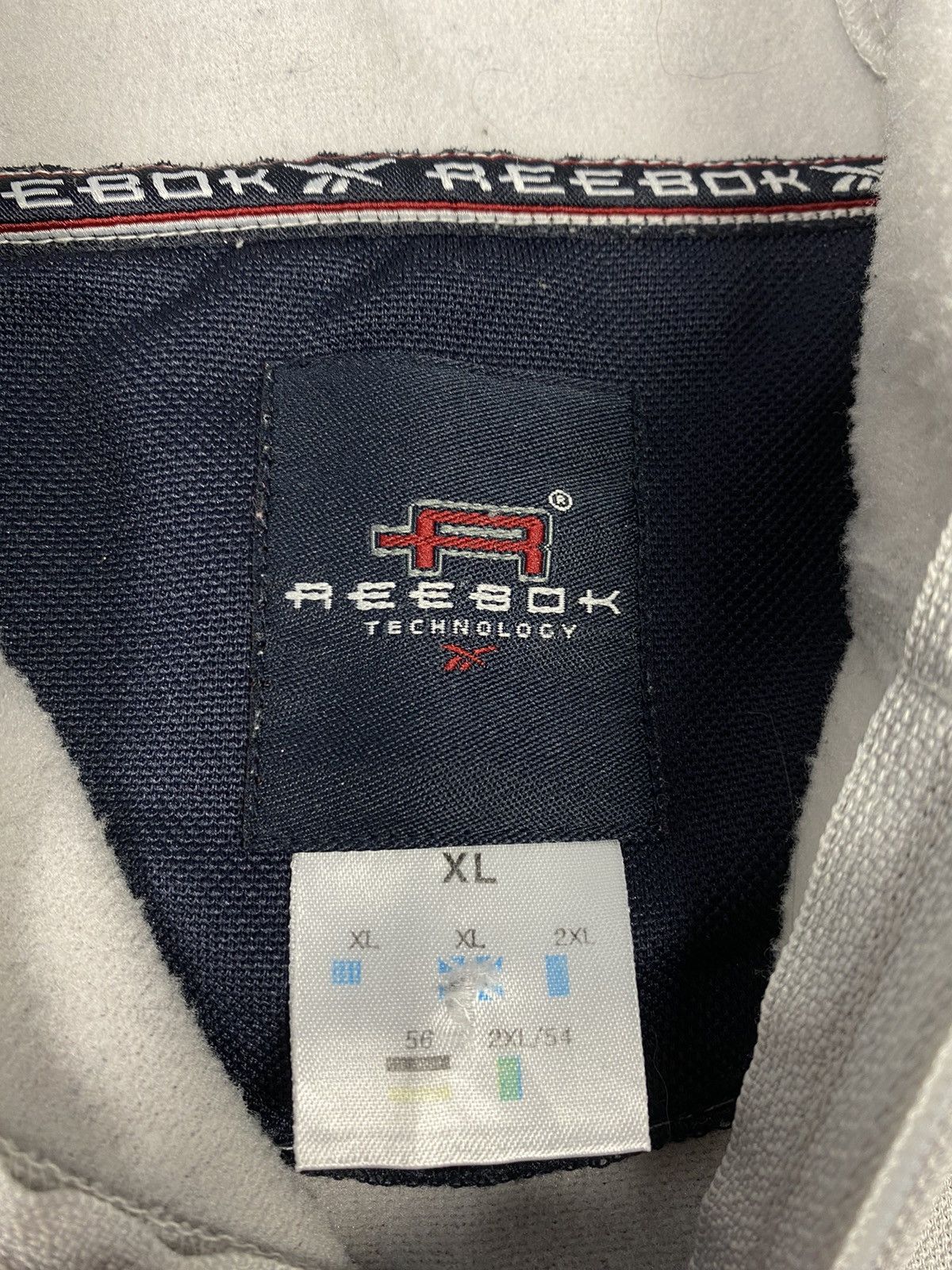 Reebok × Vintage Vintage 90s Reebok Technology Center Logo Drill Hoodie y2k Size US XL / EU 56 / 4 - 14 Thumbnail