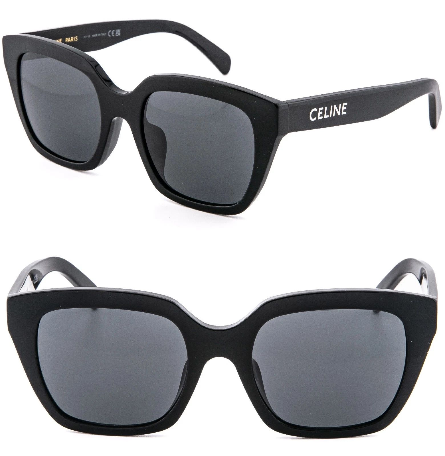 Celine CELINE 40198 MONOCHROMS Black Unisex Sunglasses CL40198F 01A Size ONE SIZE - 1 Thumbnail