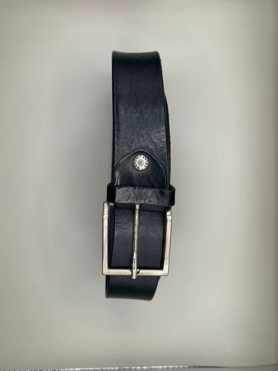Vintage Marco Celli Genuine Leather Belt - Made in Italy - Black Size 40 - 3 Thumbnail