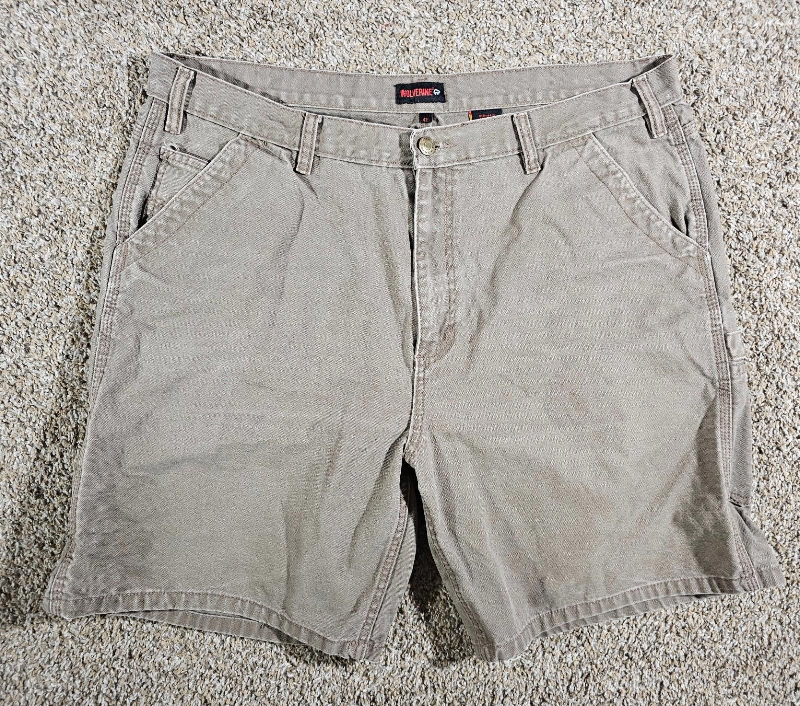Wolverine Wolverine Khaki Carpenter Work Shorts 42 Heavy Duck Canvas Size US 42 / EU 58 - 1 Thumbnail