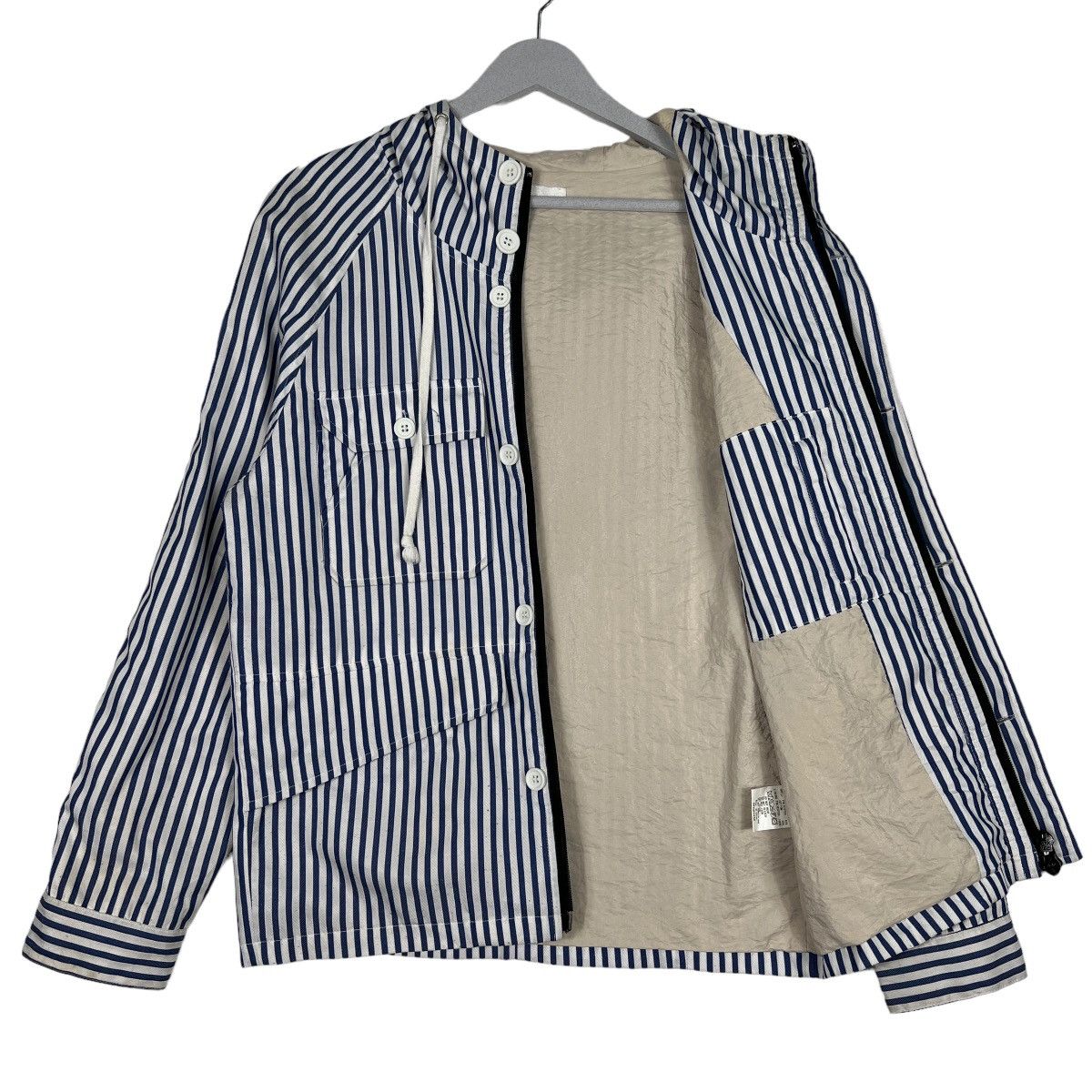 Japanese Brand 🔥 WHITE MEDALION STRIPE JACKET Size US M / EU 48-50 / 2 - 10 Thumbnail
