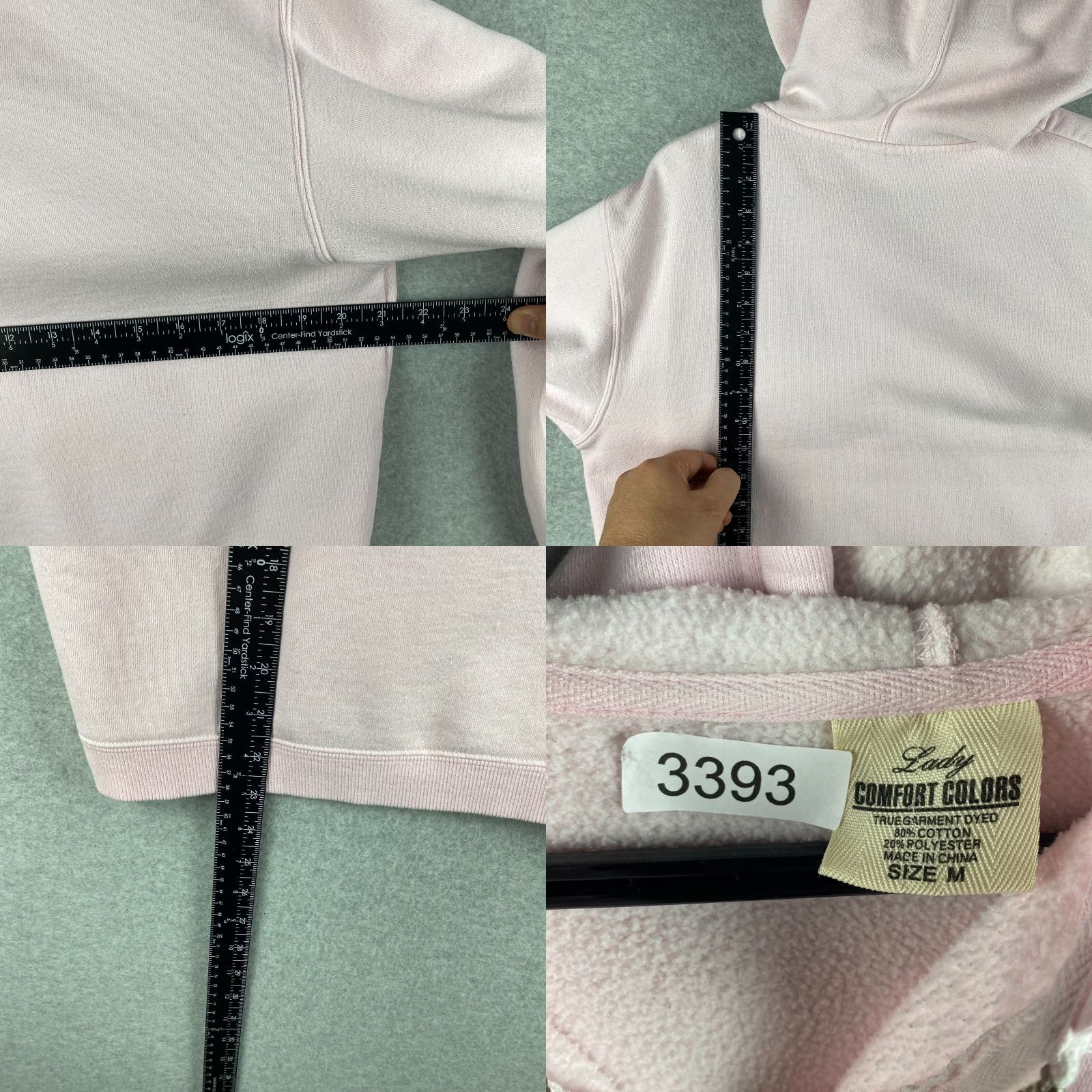 Comfort Colors Comfort Colors Hoodie Womens Medium M Pink Full Zip Bear Embroidered Mountain Bear Size M / US 6-8 / IT 42-44 - 8 Thumbnail