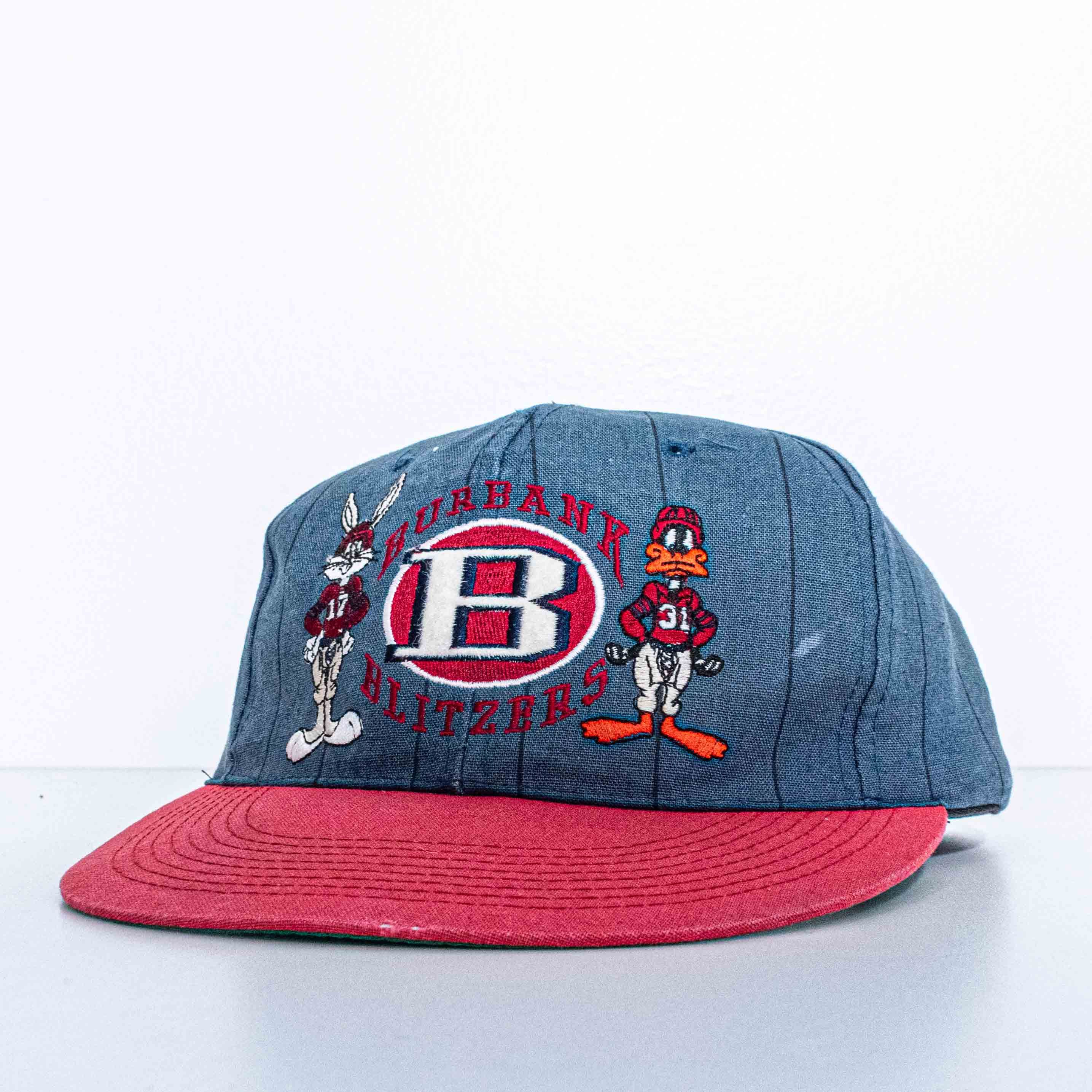 Vintage Looney Tunes Burbank Blitzers Bugs Daffy Pinstripe Snapback Size ONE SIZE - 2 Thumbnail