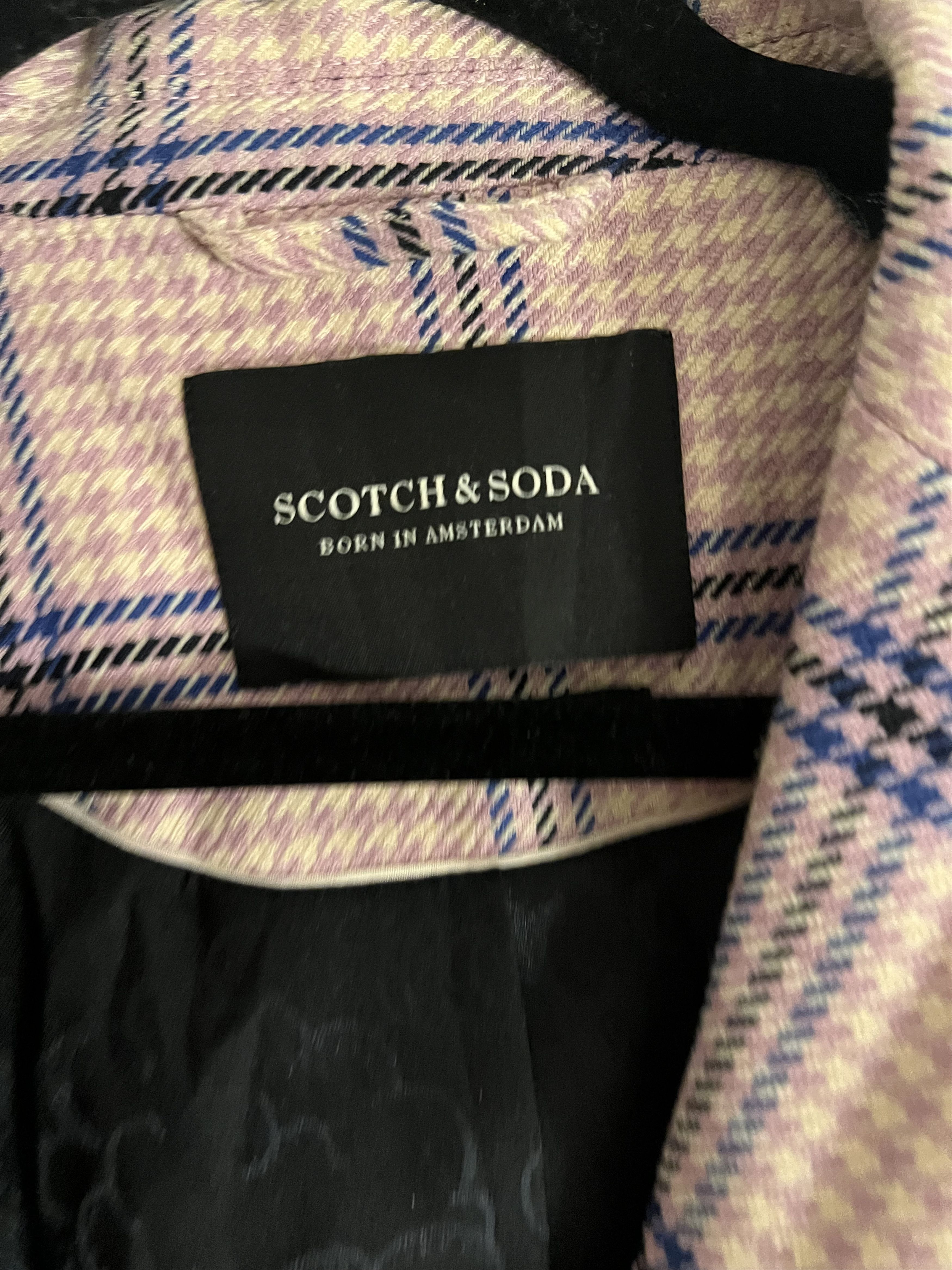 Scotch & Soda Pink Plaid Blazer Size S / US 4 / IT 40 - 2 Thumbnail