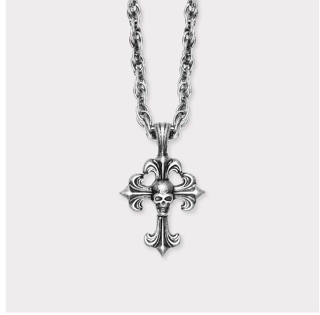 G59 Records LB Chrome Cross Pendant Size ONE SIZE - 1 Thumbnail