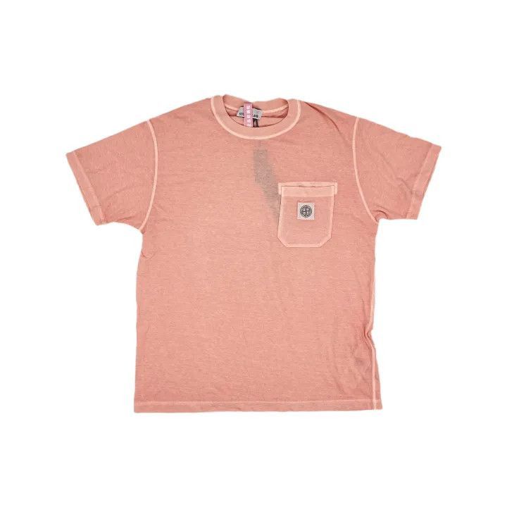 Stone Island Stone Island Pink Short Sleeve TShirt -2506 Size US XL / EU 56 / 4 - 2 Thumbnail