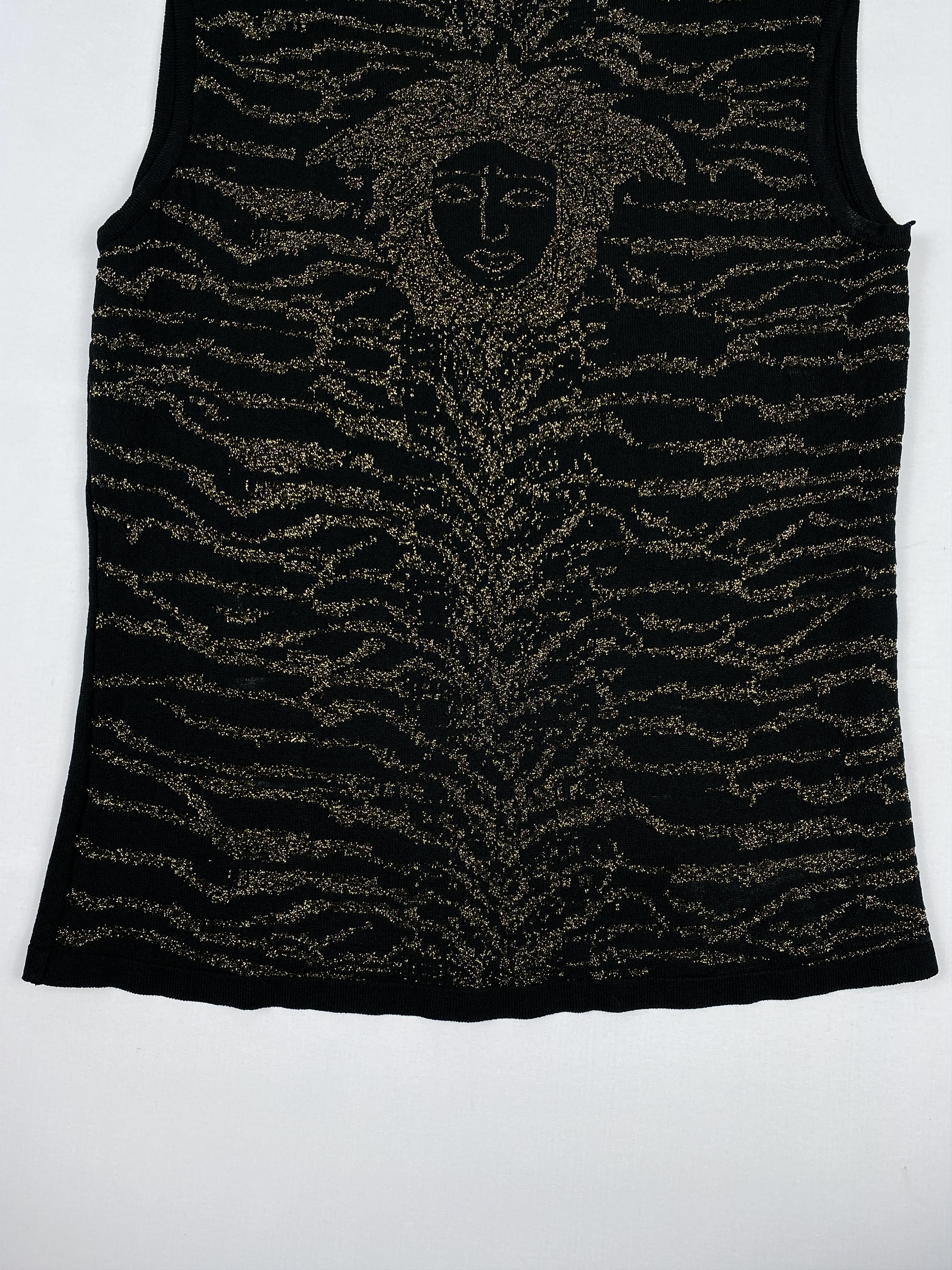 Versace Jeans Couture Medusa Tank Top Size L / US 10 / IT 46 - 4 Thumbnail