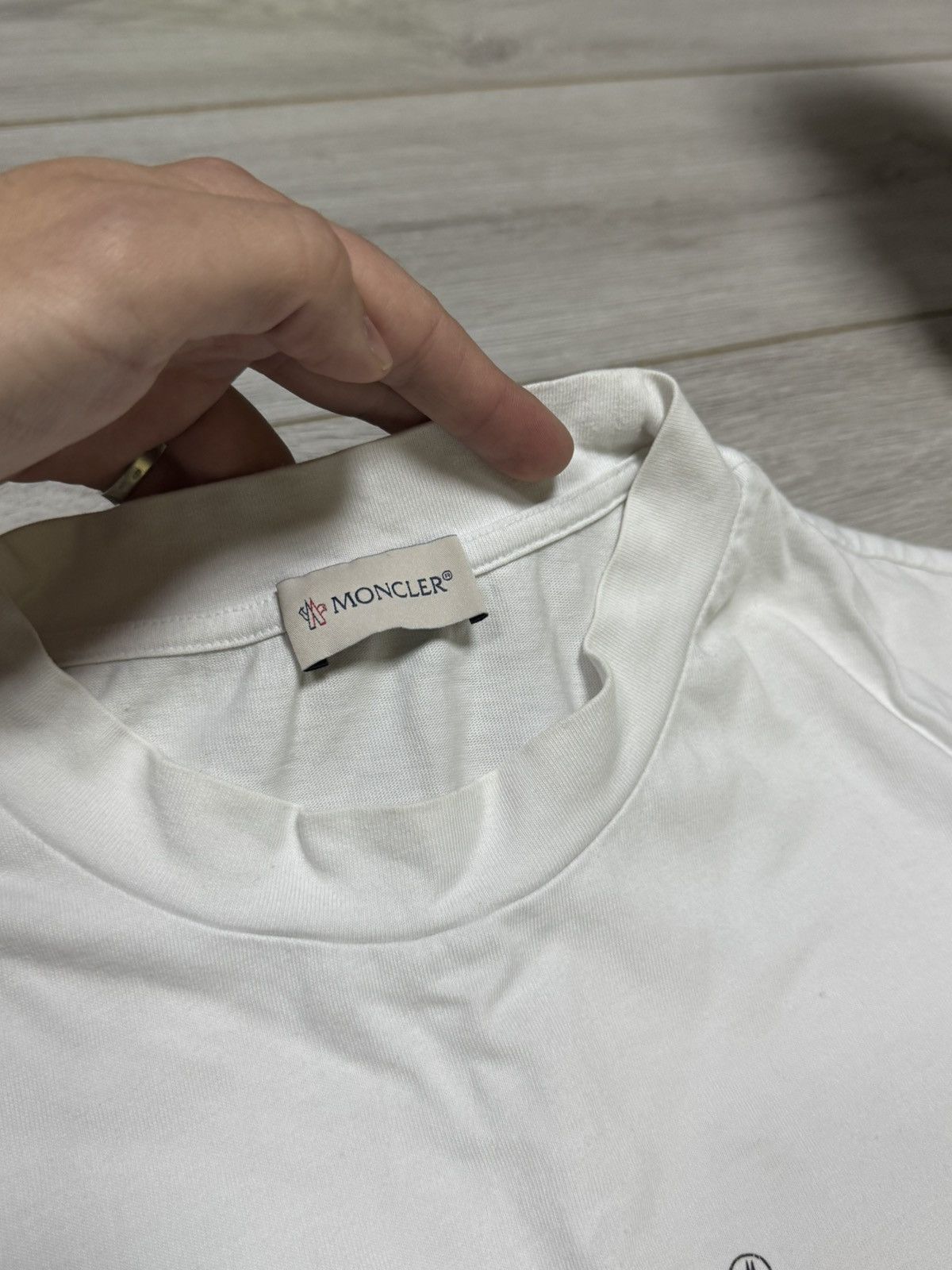 Moncler Moncler tee shirt big logo monogram Size US XXL / EU 58 / 5 - 4 Thumbnail
