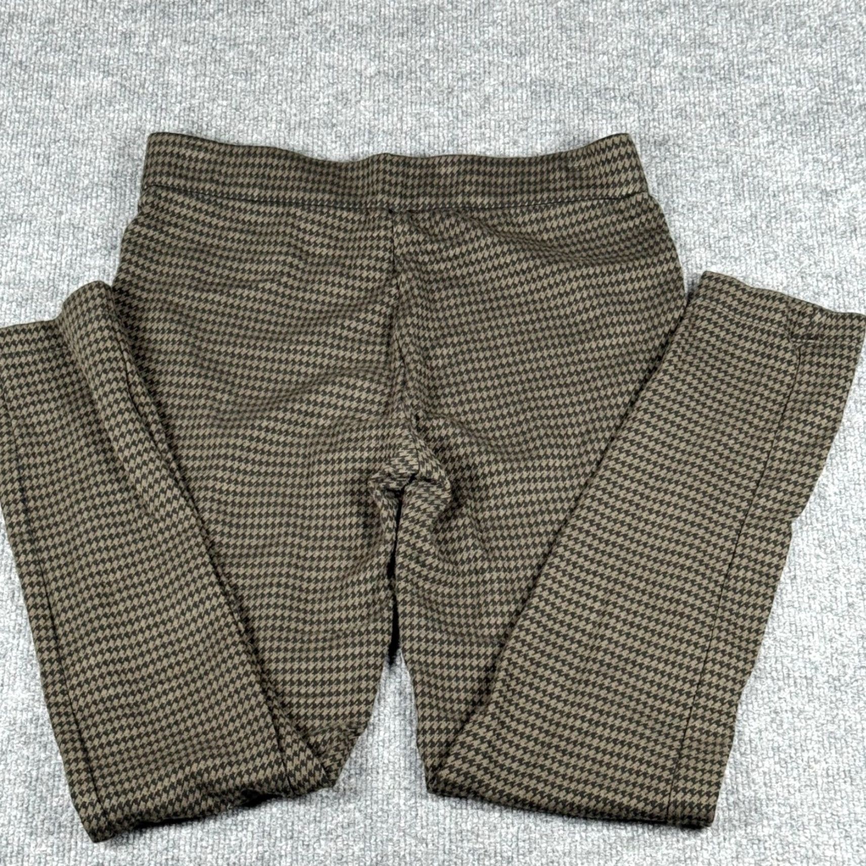 Vintage Tahari Houndstooth Green Black Stretch Workwear Pants Small 29x30 Office Preppy Womens Dress Pants Size 28" / US 6 / IT 42 - 3 Thumbnail