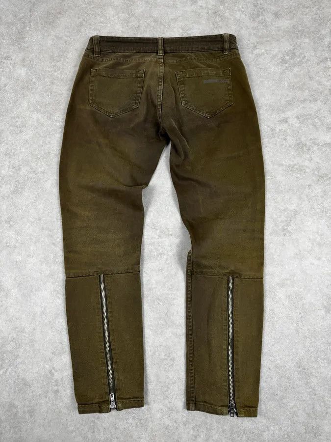 Prada 2000s Prada Khaki Green Zip Slim Pants Size US 28 / EU 44 - 6 Thumbnail