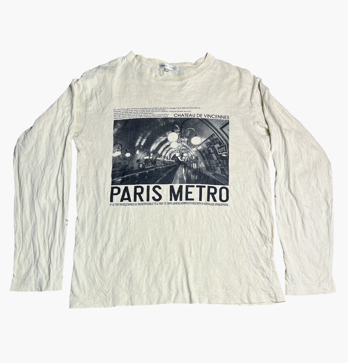 Hysteric Glamour Primal Point Paris Metro Long Sleeve shirt Size US L / EU 52-54 / 3 - 1 Thumbnail