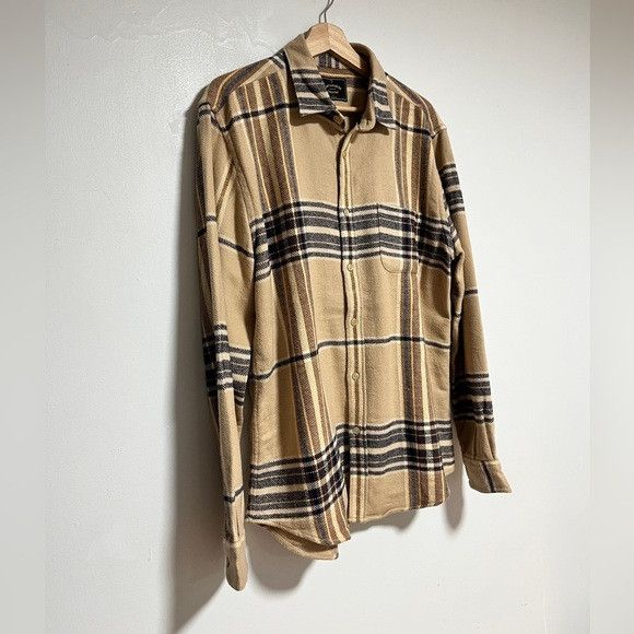Portuguese Flannel Portuguese Flannel Plaid Shirt - Tan/Brown/Black - Size L Size US L / EU 52-54 / 3 - 6 Thumbnail