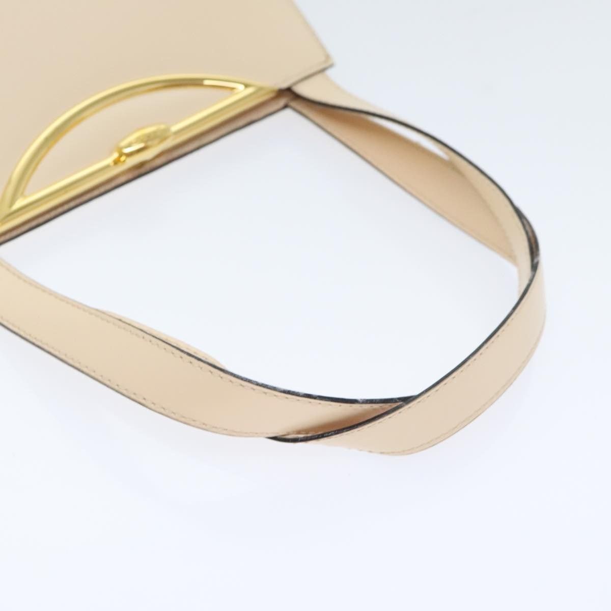 Celine CELINE Hand Bag Leather Cream Gold Size ONE SIZE - 7 Thumbnail