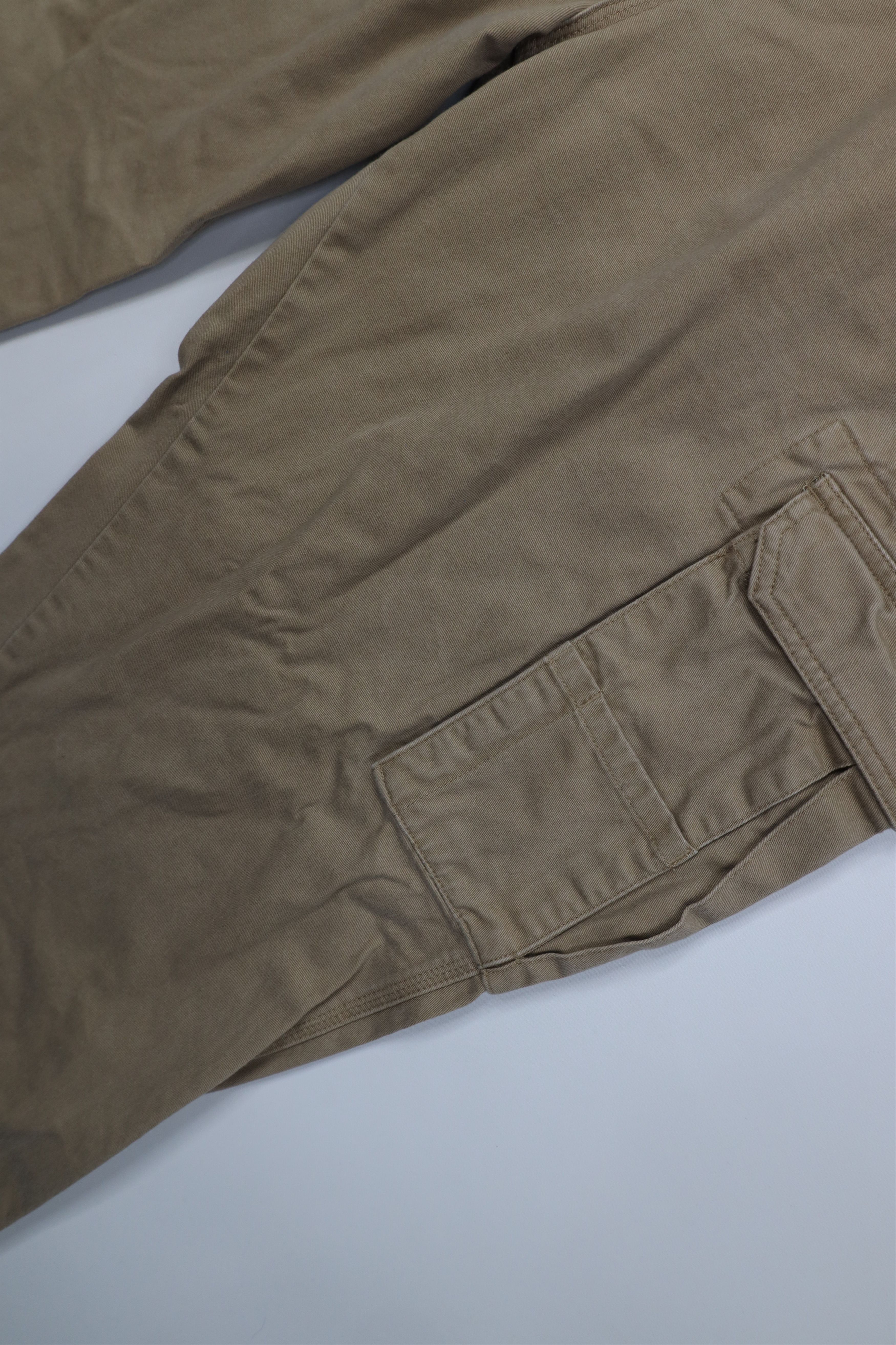 Cabelas Vintage Y2K Cabelas Baggy Wide Leg Cargo Pants Beige Cotton Size US 40 / EU 56 - 7 Thumbnail