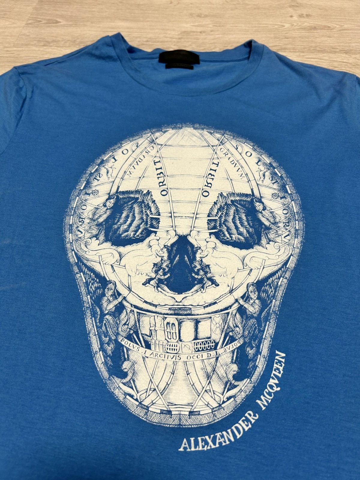 Alexander McQueen Alexander McQueen Big logo skull T-shirt Blue size S Size US S / EU 44-46 / 1 - 2 Thumbnail