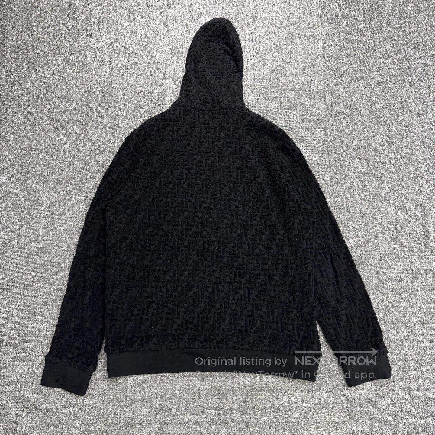 Fendi FENDI Double-F pattern printed hooded hoodie| Size US XL / EU 56 / 4 - 2 Thumbnail