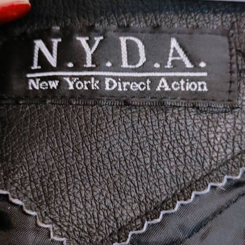 Other Vtg Leather Trench Coat Quilted Liner Hood N.Y.D.A. Medium Size M / US 6-8 / IT 42-44 - 3 Thumbnail