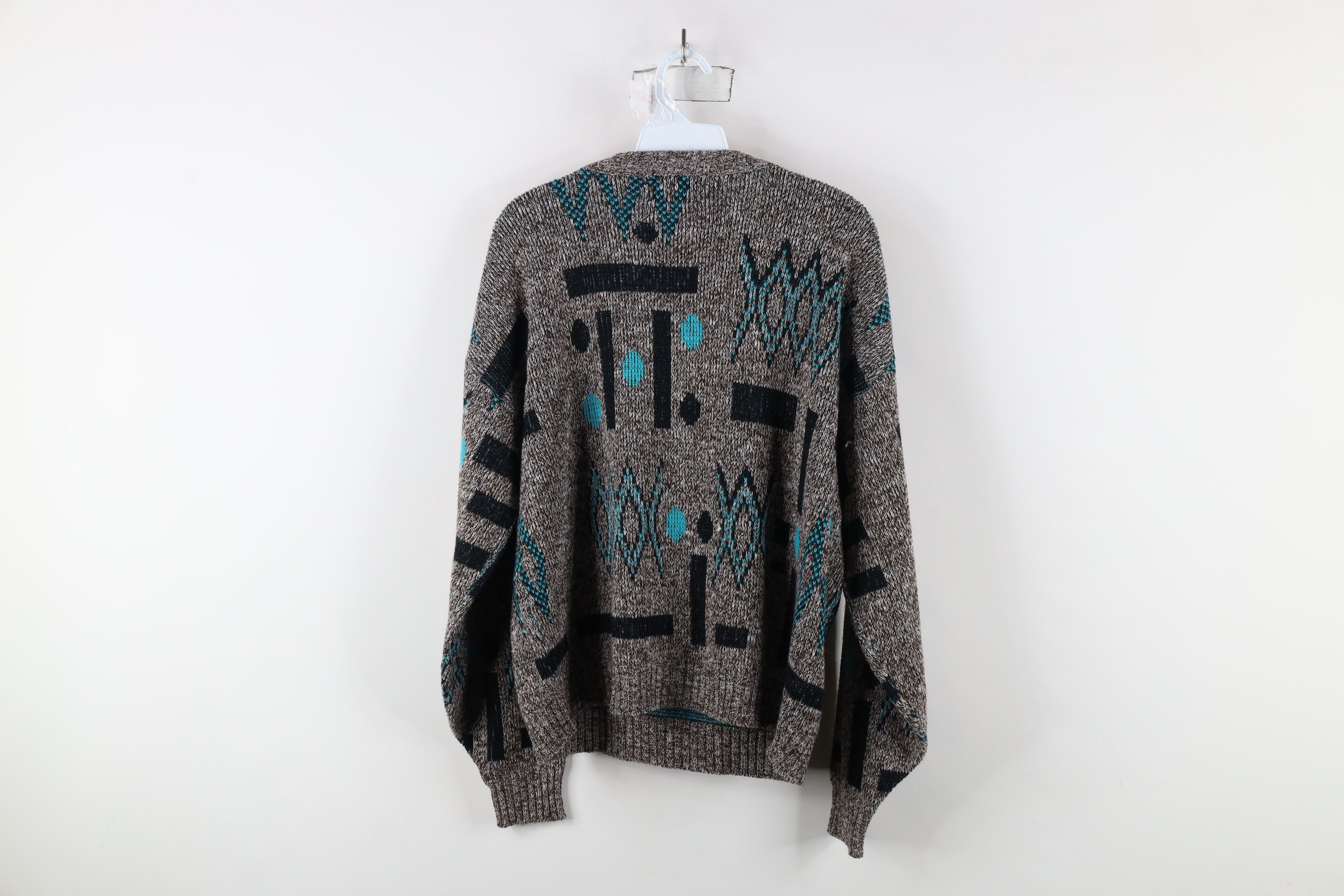 Vintage Vintage 90s Streetwear Polka Dot Knit Crewneck Sweater USA Size L / US 10 / IT 46 - 9 Thumbnail