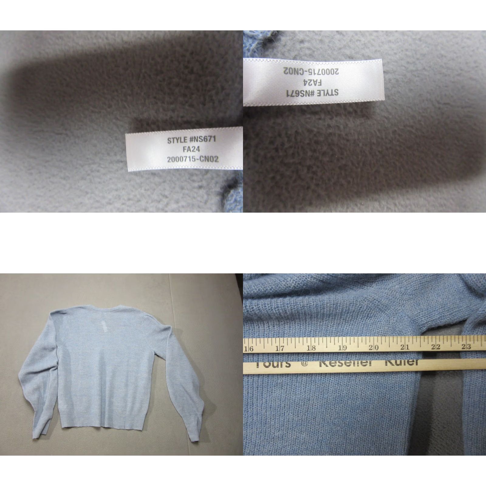 Madewell Madewell Sweater Womens XL Blue Soft Knit Alpaca Blend V Neck Luxury Size XL / US 12-14 / IT 48-50 - 8 Thumbnail