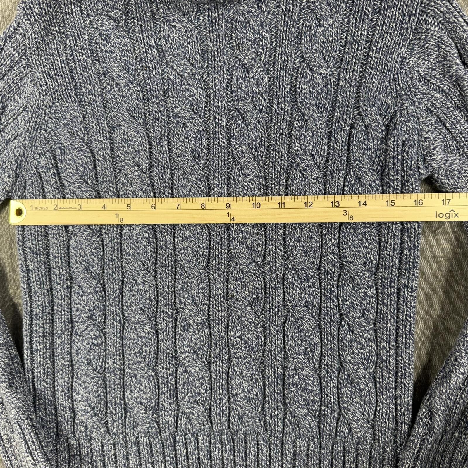 Charter Club Charter Club Sweater Women's M Blue Petite Turtle Neck Knit Size M / US 6-8 / IT 42-44 - 4 Thumbnail