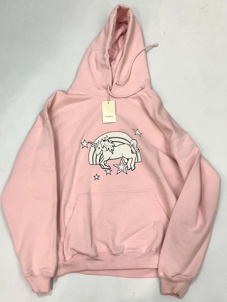 Vetements Unicorn Pink Runway Hoodie